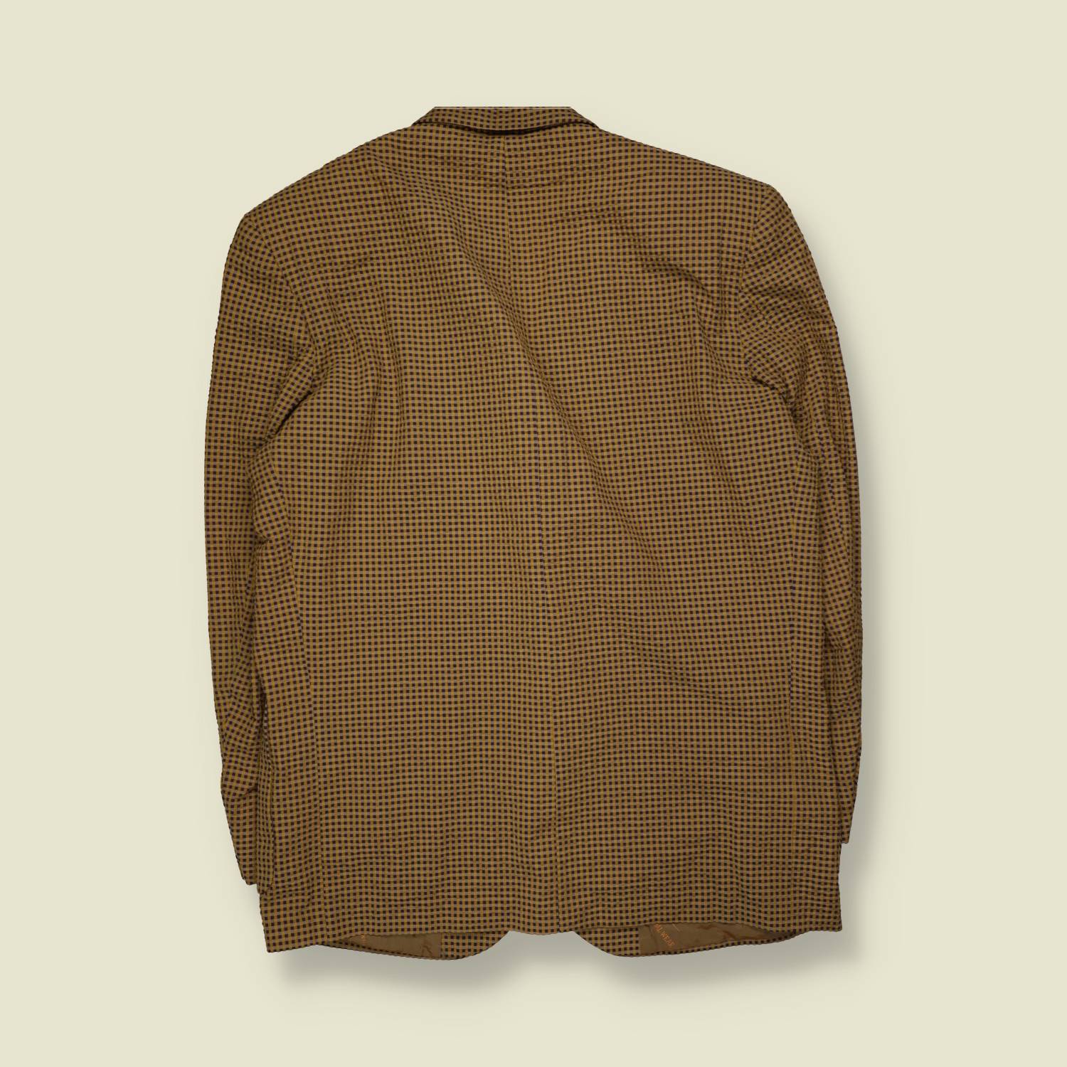 1990s | Lightweight Summer Blazer | Micro Check – L