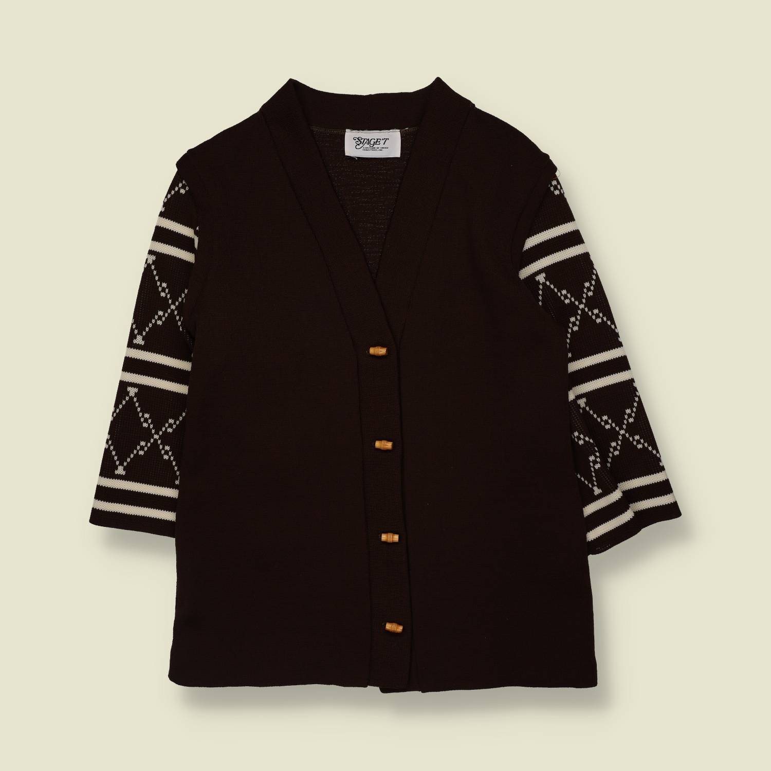 1970s | Staget | Knit Cardigan | Brown - 10