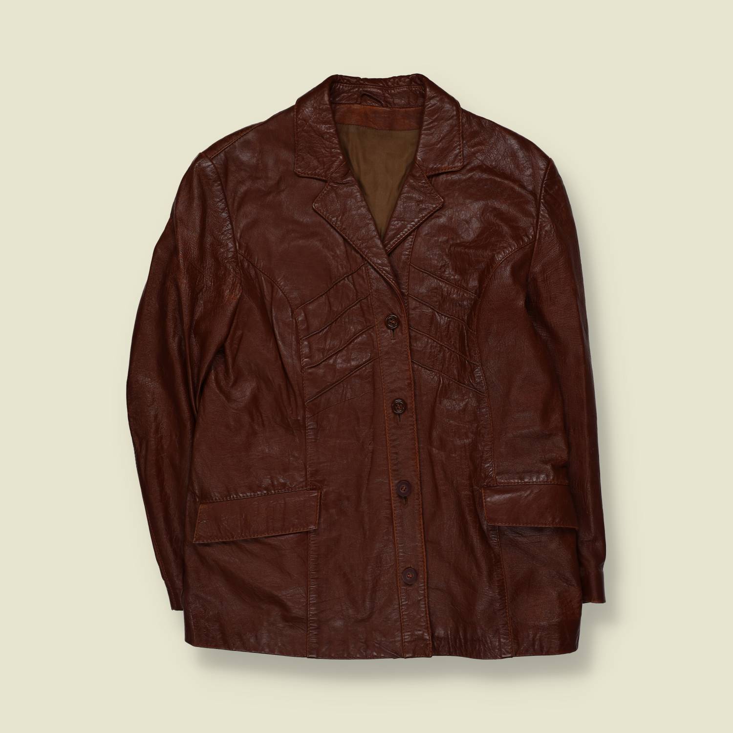 1970s | Leather Jacket | Brown - 14