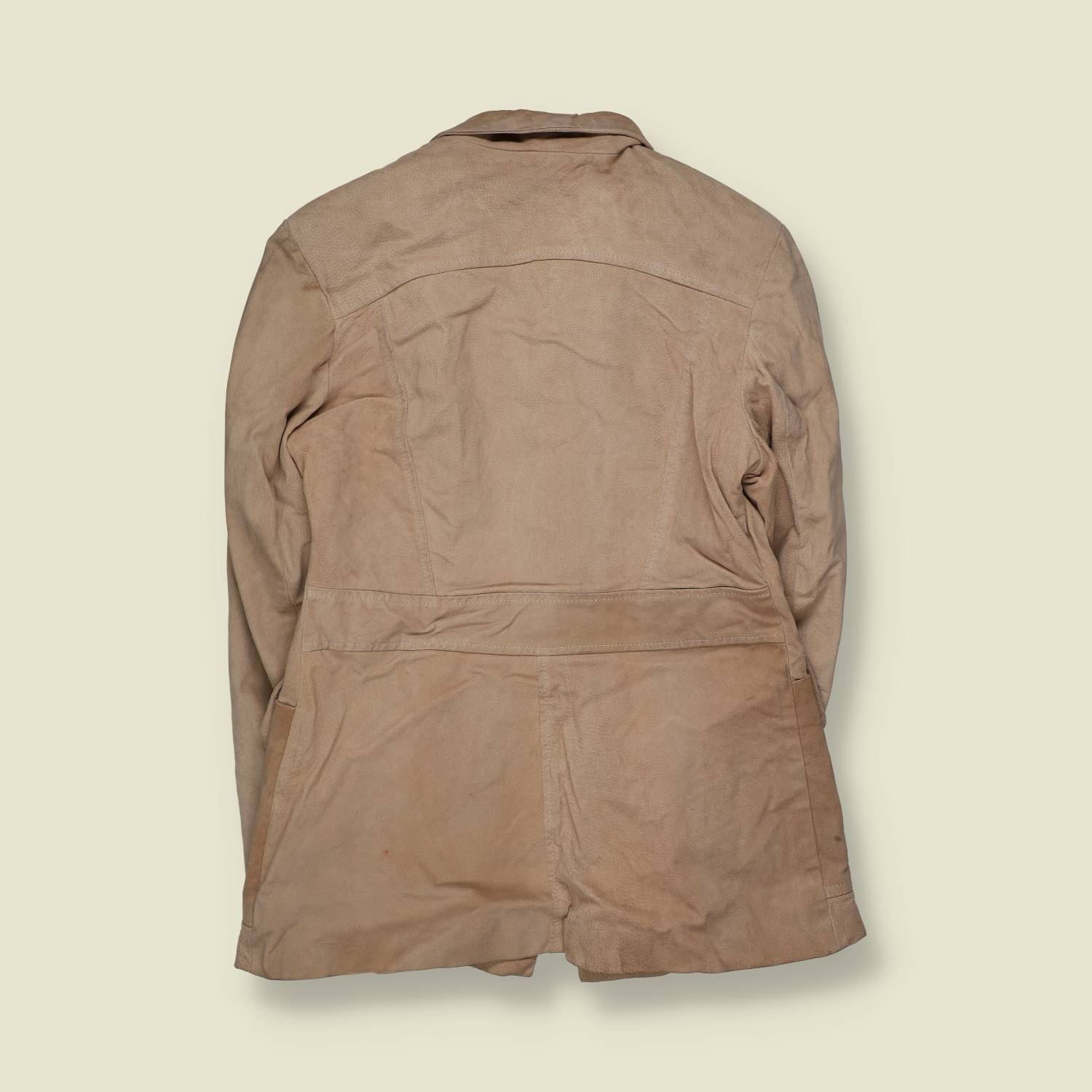 1990s | Blacket | Suede Leather Jacket | Beige - 12