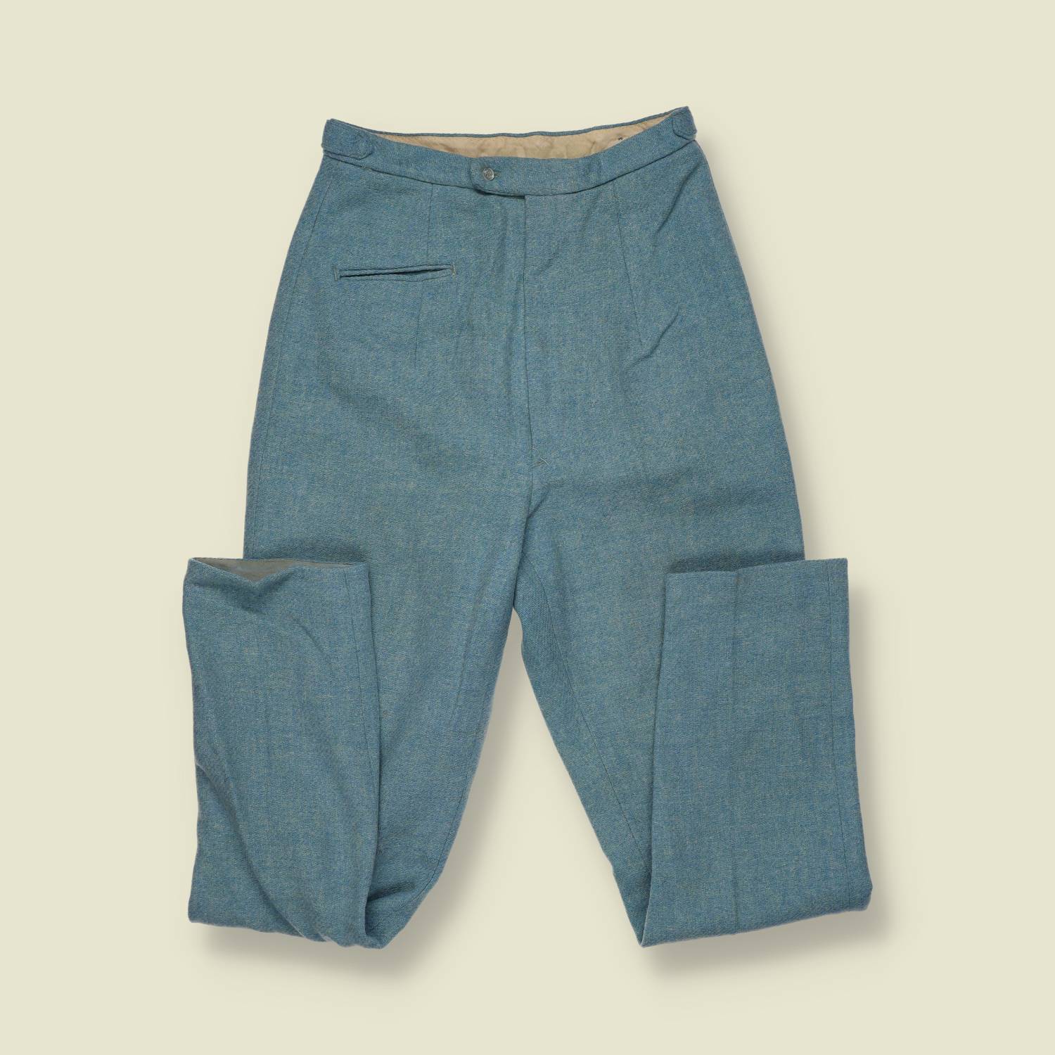 1960s | Wool Blend Trousers | Blue - w24