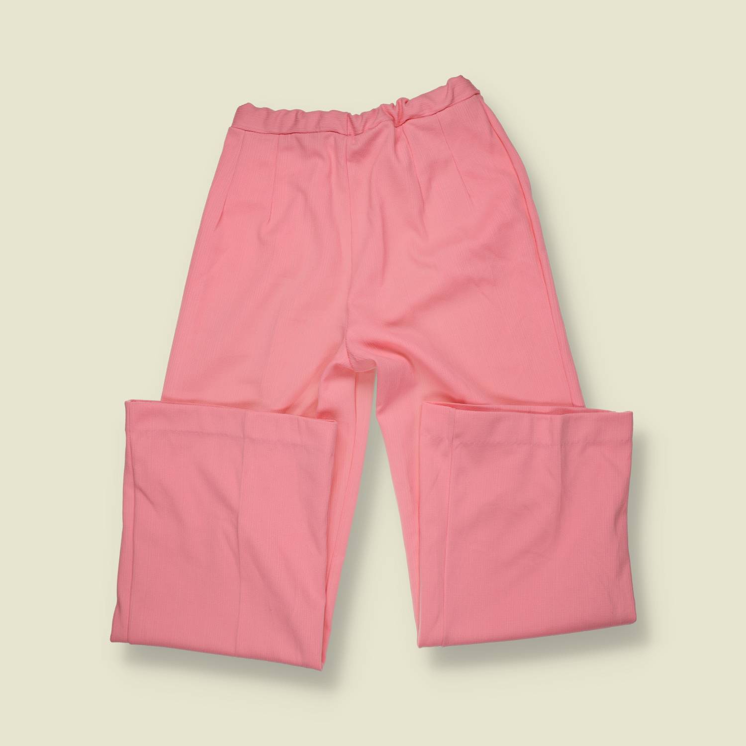 1970s | Casual Flared Trousers | Pink - w28