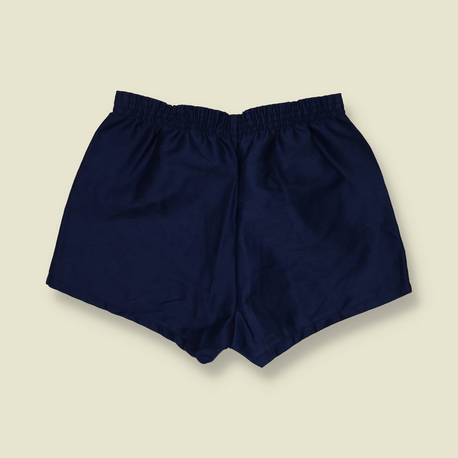 1970s | Polyester Sports Shorts | Navy - w28