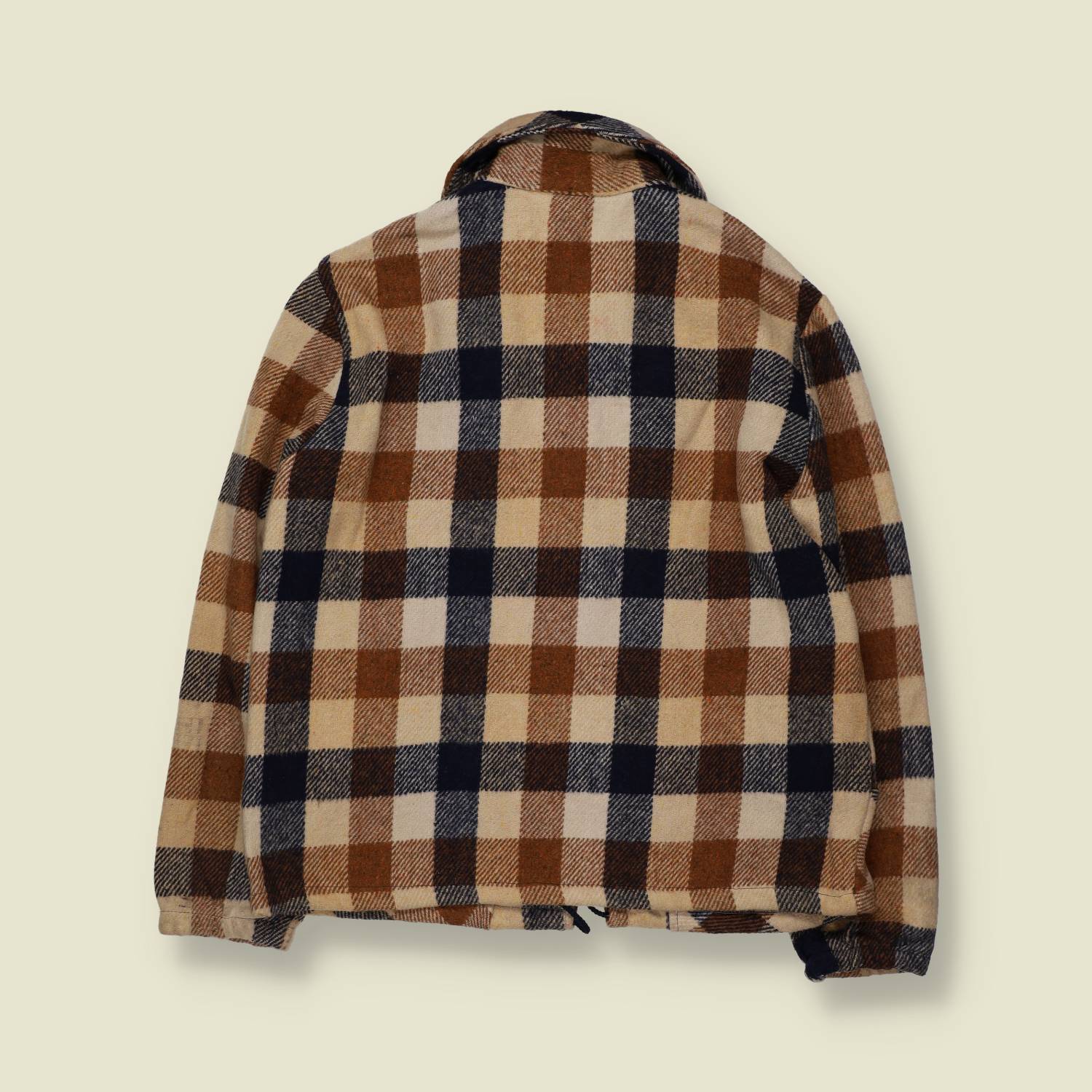 1960s–1970s | Montgomery Ward Wool Blend Shacket | Brown Check - 14