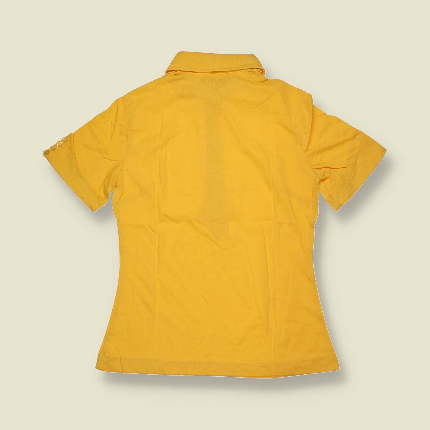 1970s | TGL | Deadstock Cotton Polo Top | Yellow - 10