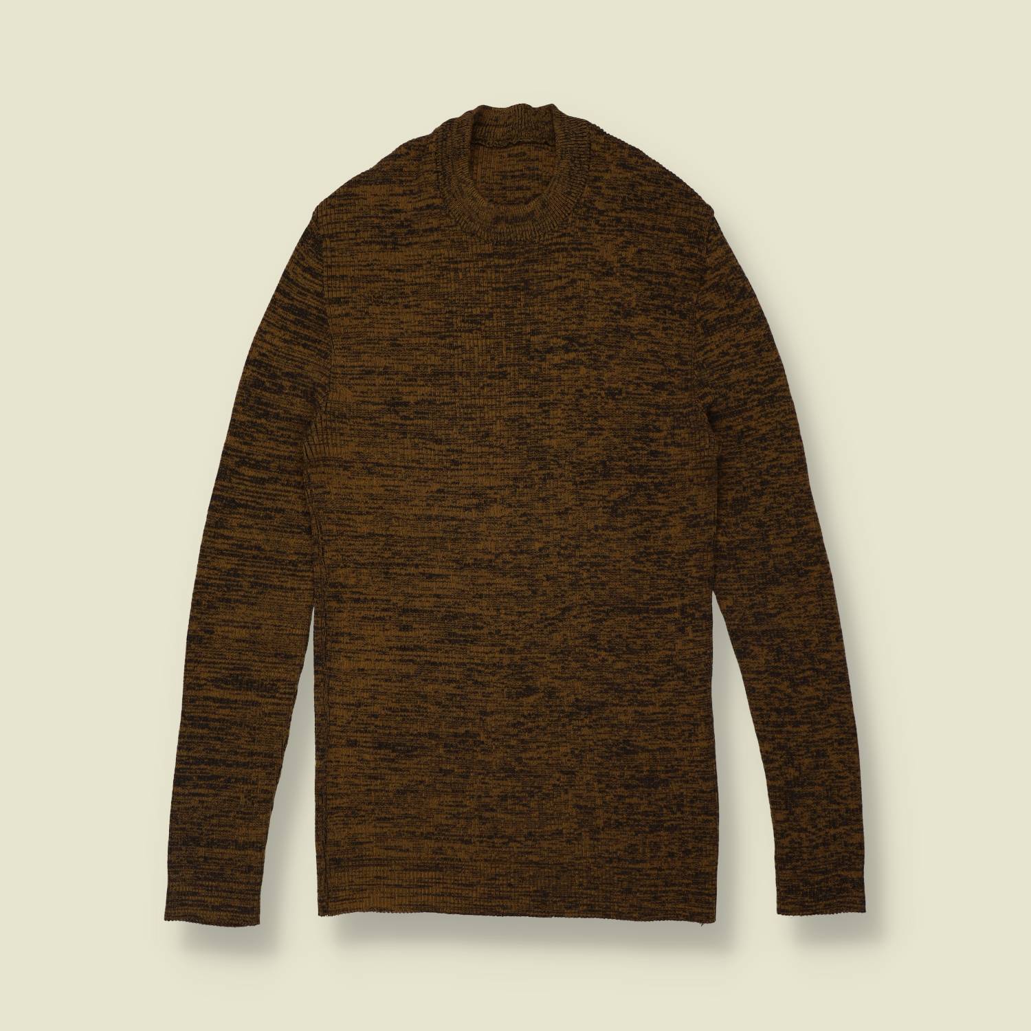 1970s | Marl Knit Jumper - Brown - 4