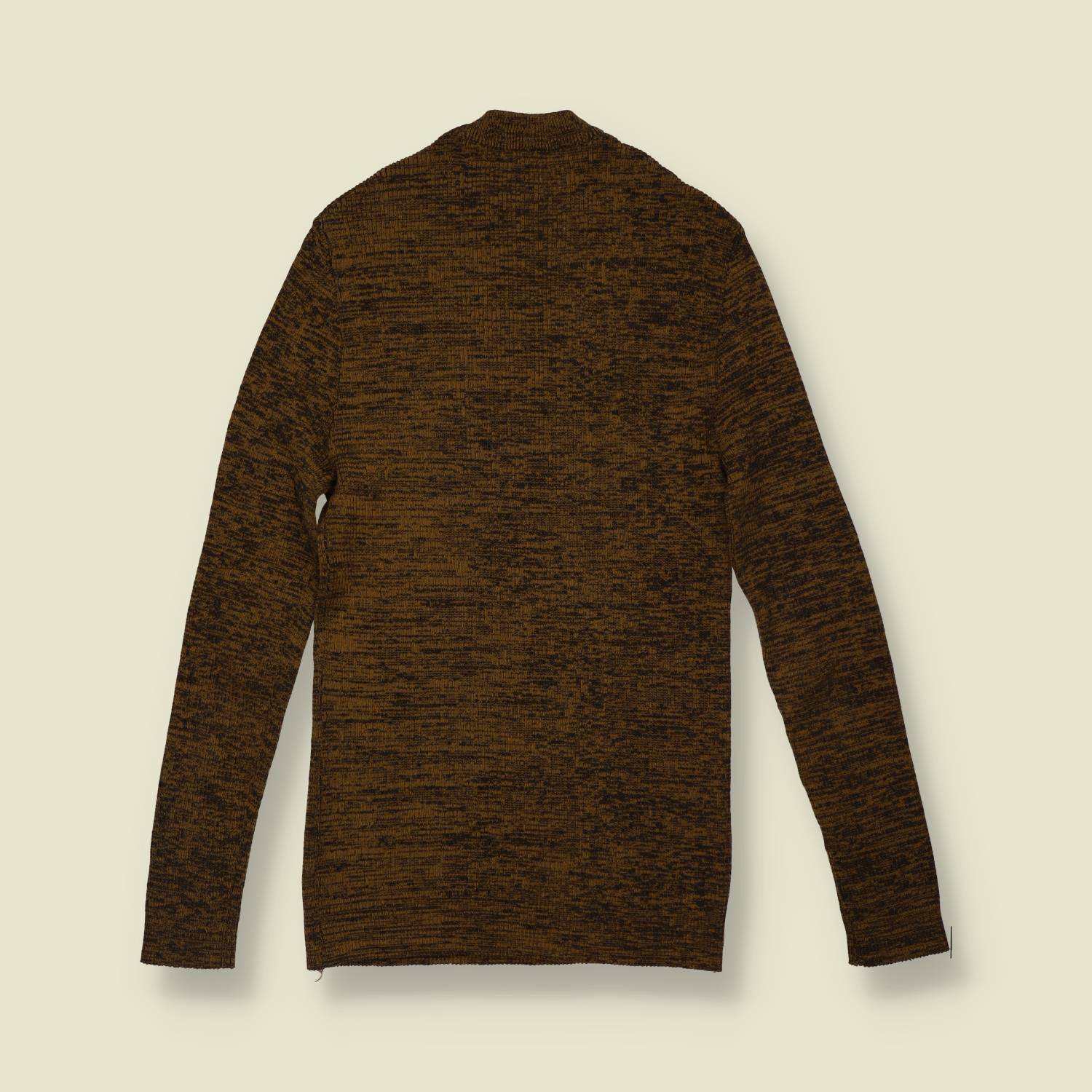 1970s | Marl Knit Jumper - Brown - 4