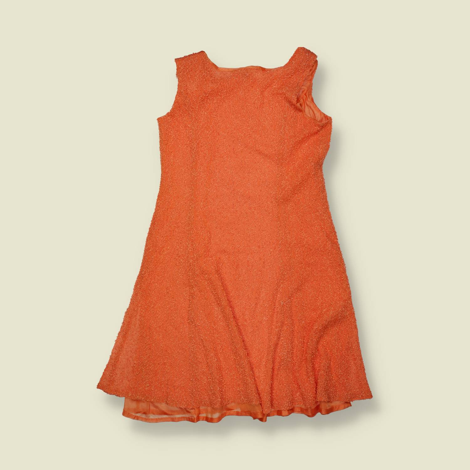 1980s | Yessica | Lurex Mini Dress - Orange - 6