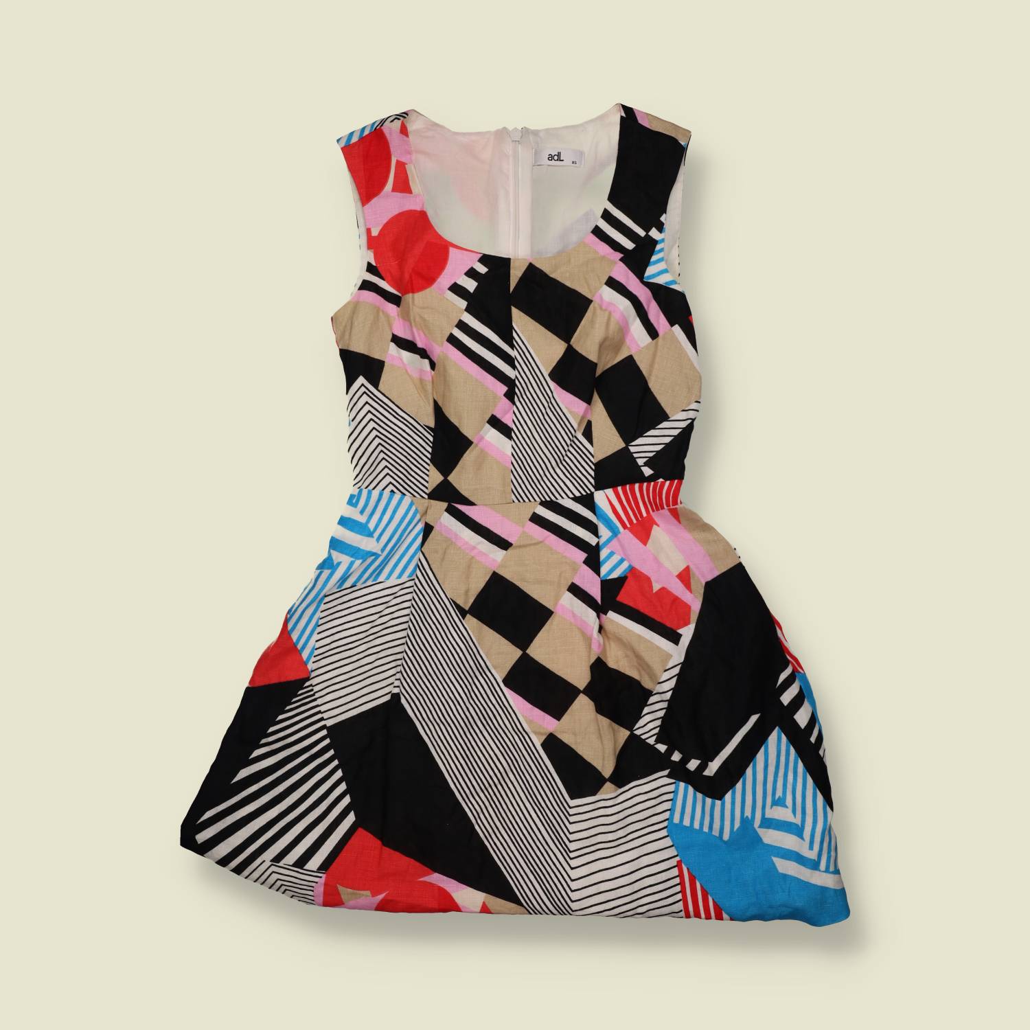 Y2K | adL | Geometric Print Mini Dress - Multicolour - 6