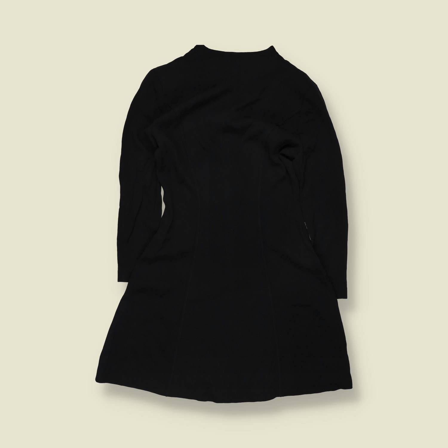 1990s | RPH Bologna | Drop-Waist Mini Dress - Black - 10