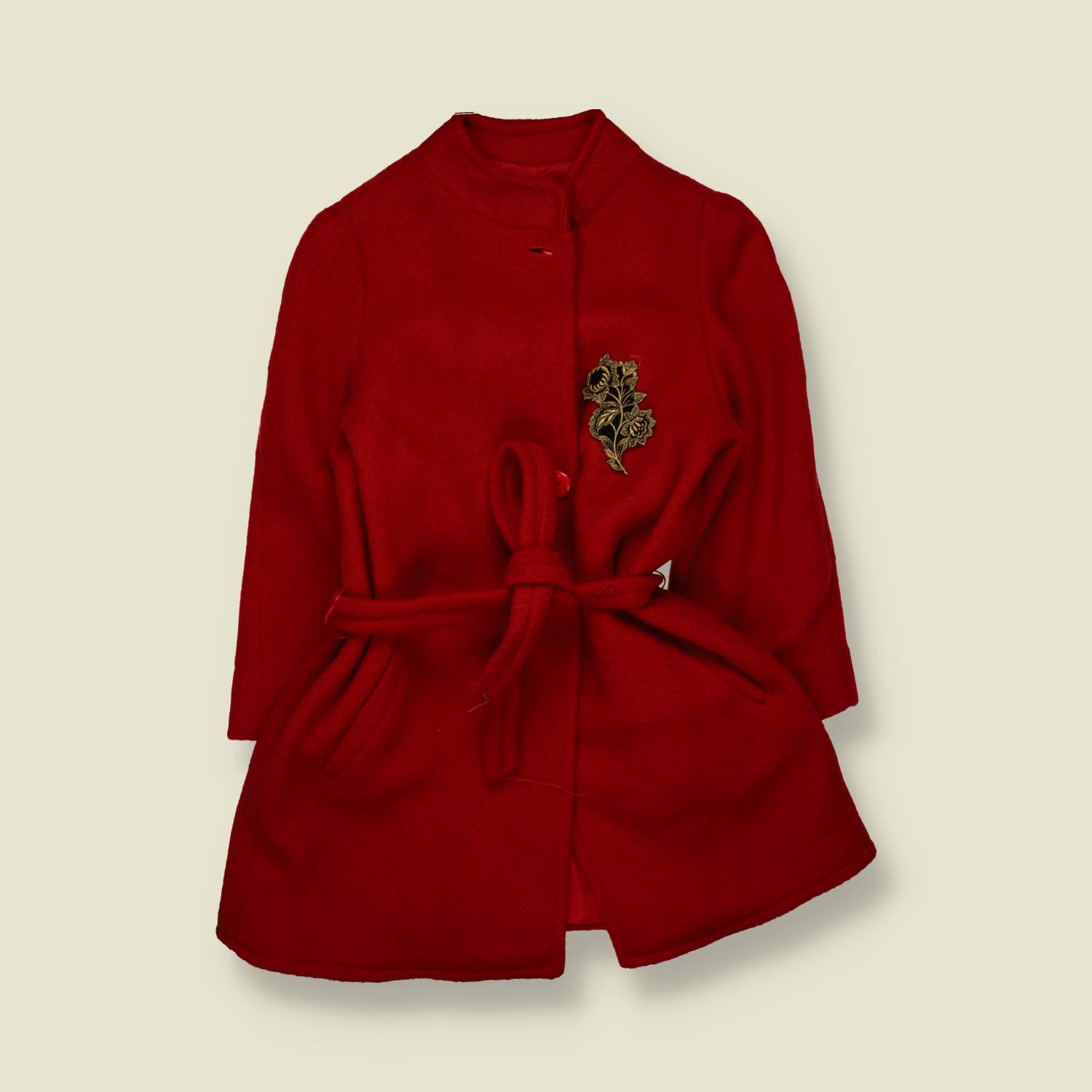 1970s | Ladies Wool Coat | Red - 12