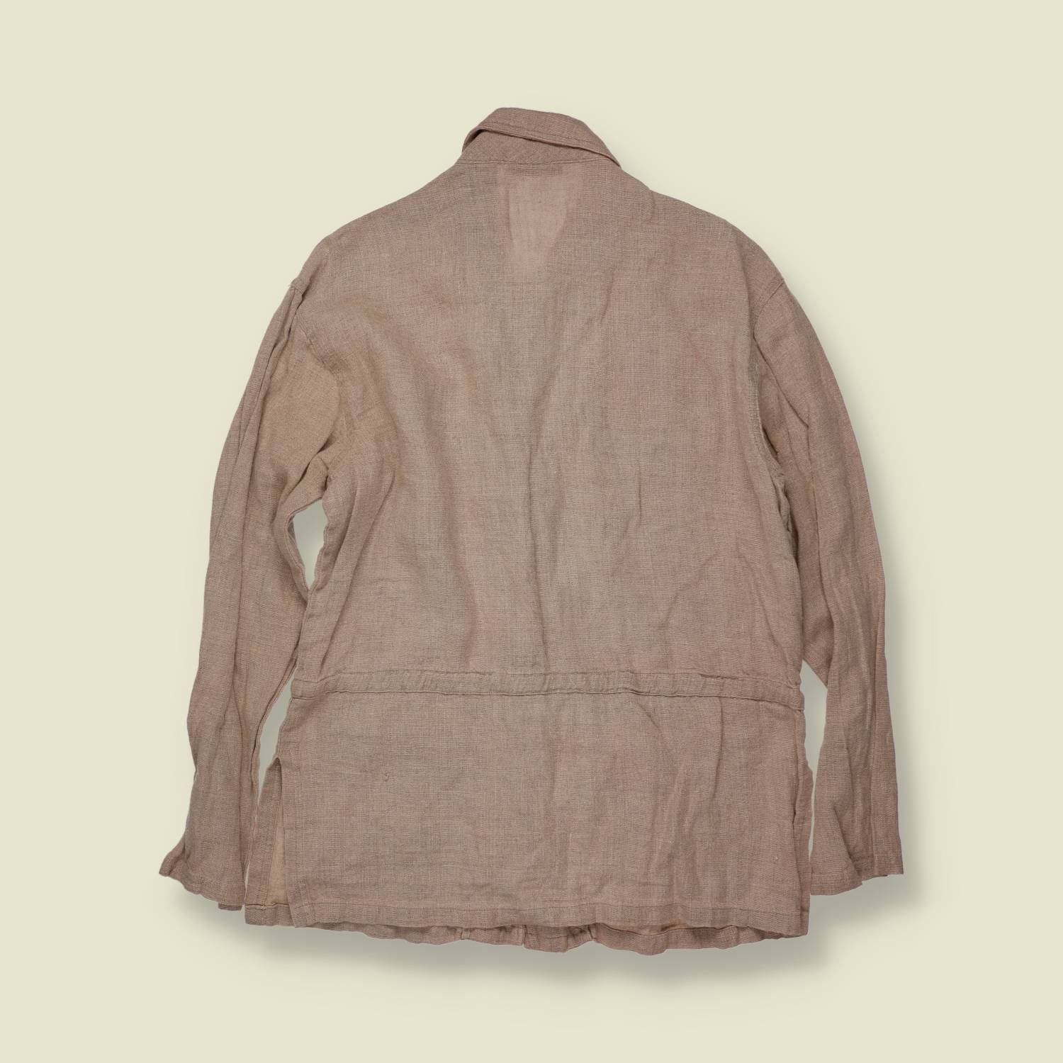 1990s | The Limited | Linen Shacket | Beige - 14