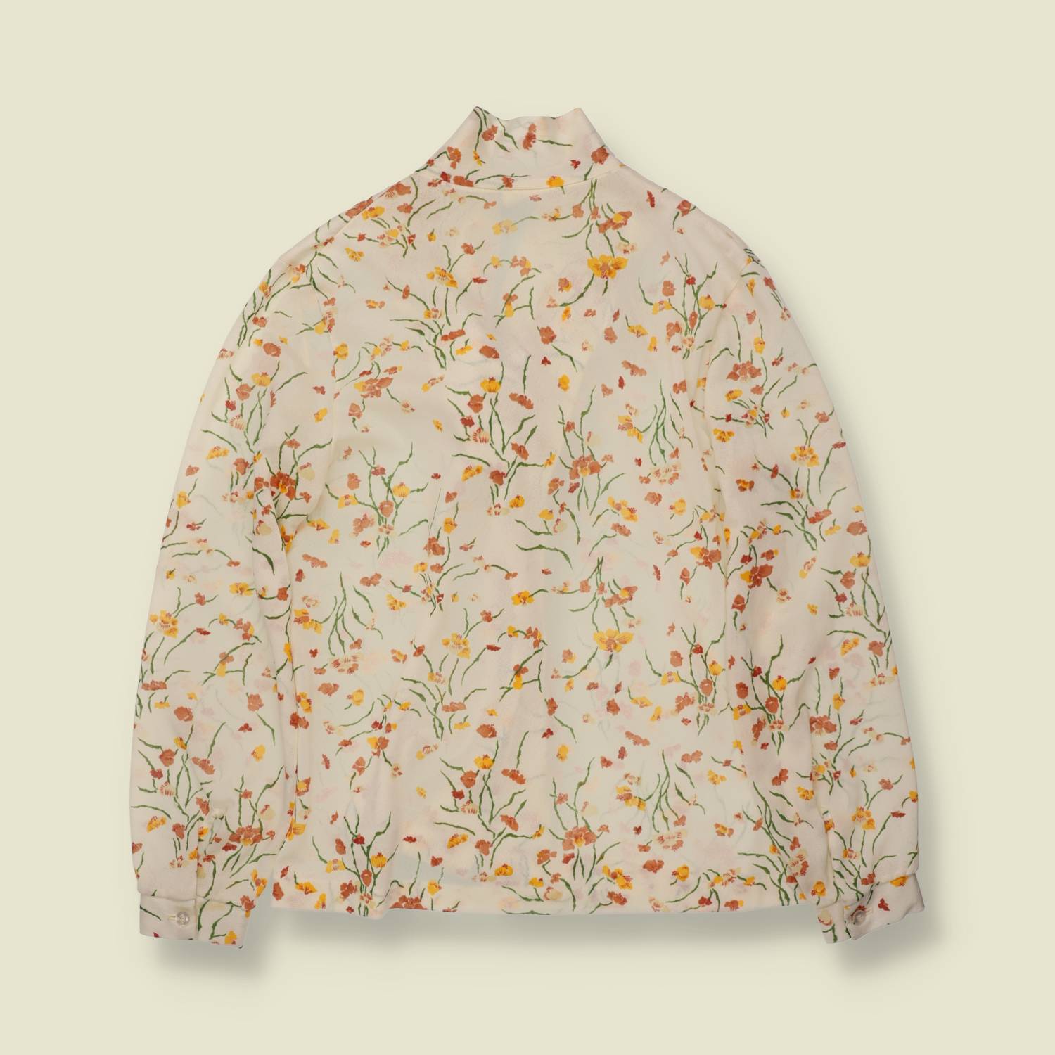 1970s | Fresh Start | Floral Blouse | Cream - 12