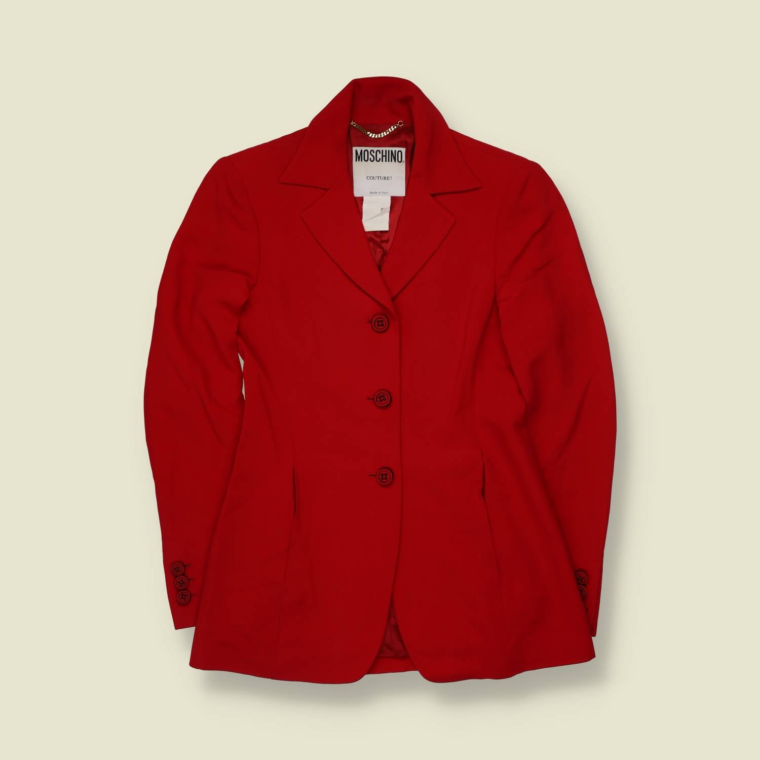 1990s | Moschino | Made In Italy | Blazer | Red - 8