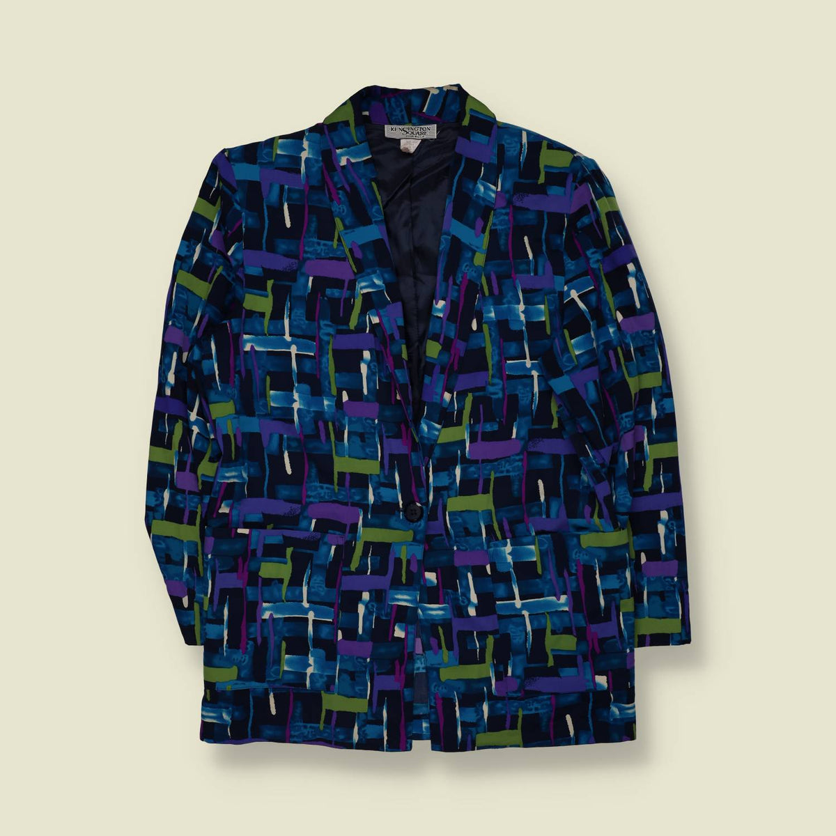 1980s | Abstract Print Blazer | Kensington Square - 14