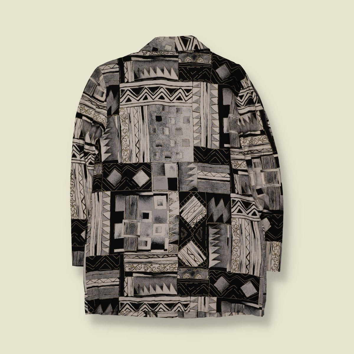 1980s | Kennington Square | Geometric Print Blazer - 16
