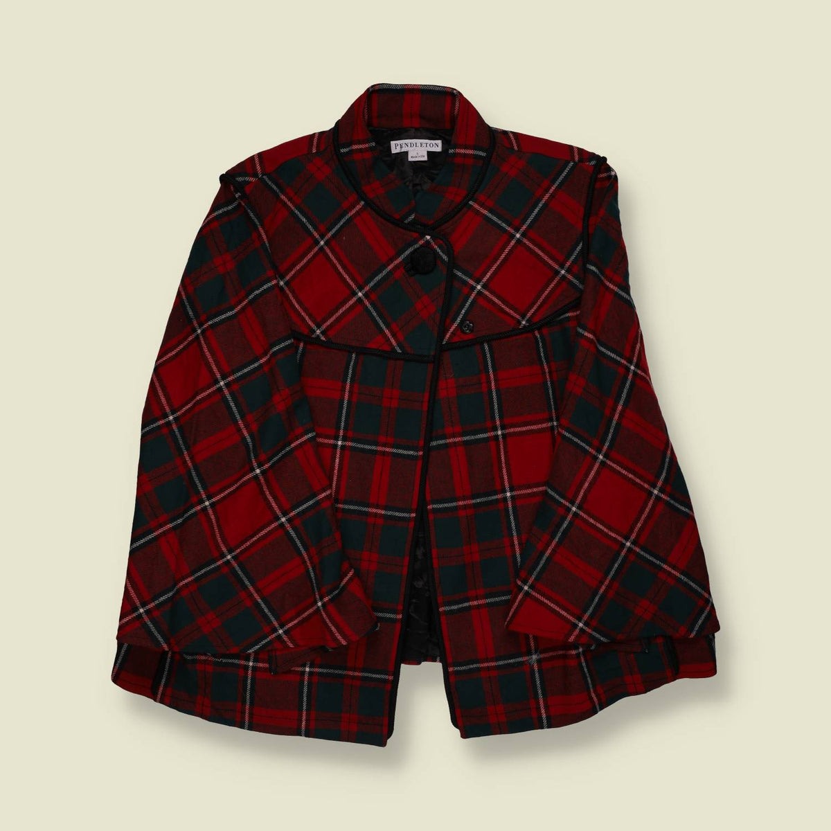 1990s | Pendleton | Tartan Cape Coat - 14