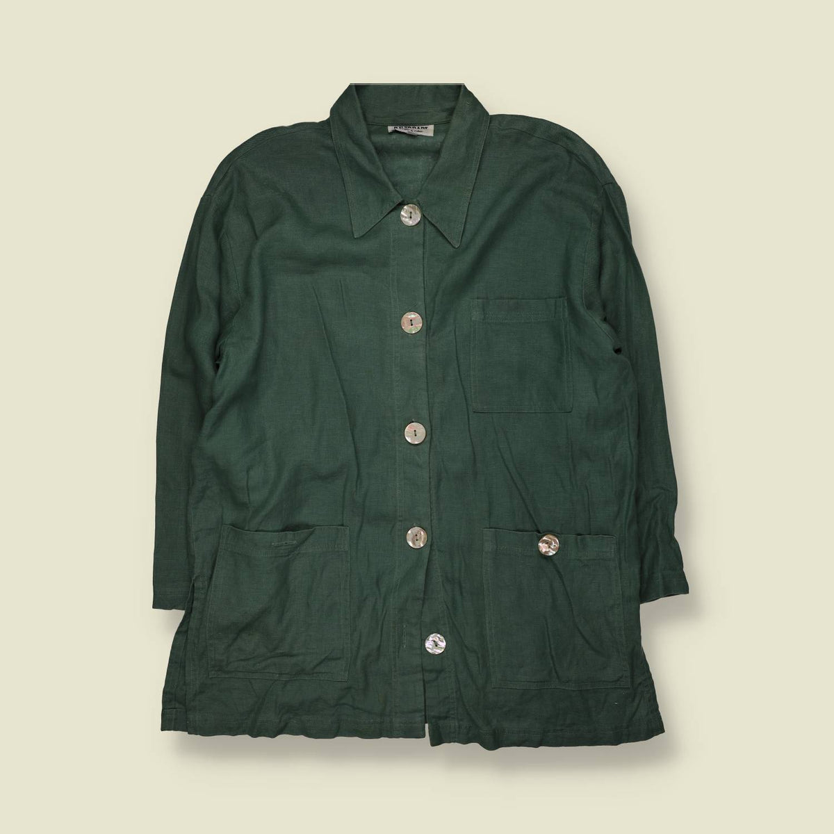 1990s | David Dart | Linen Utility Jacket - 18