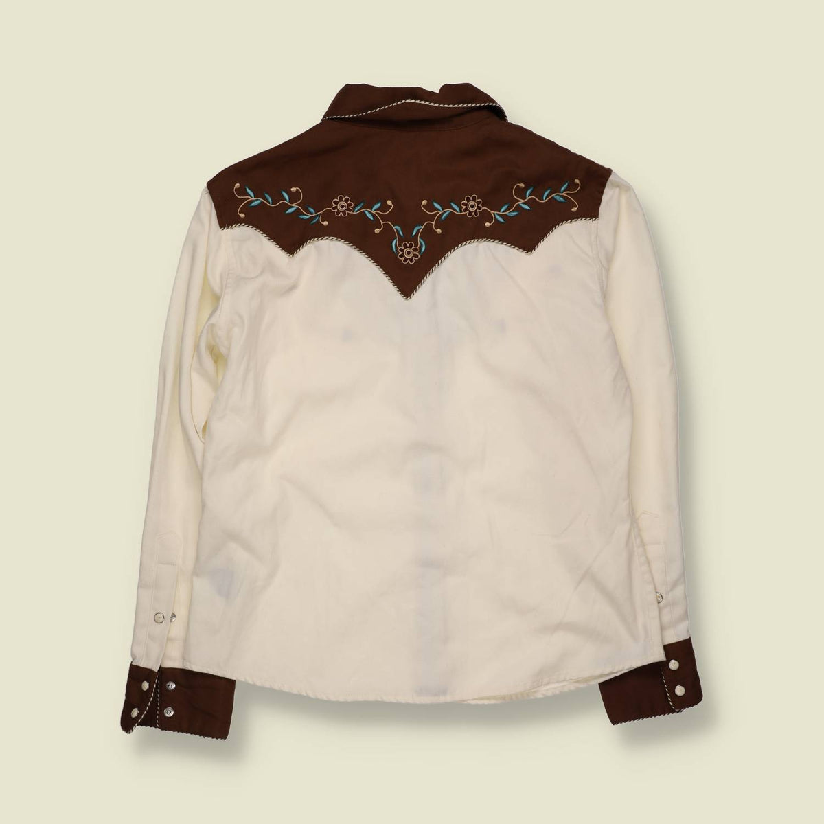 1990s | Stars & Stripes | Embroidered Western Shirt - 12