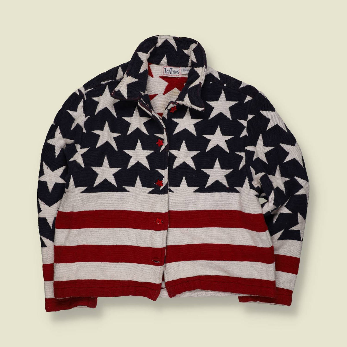 1980s | Tantrums | Stars & Stripes Knit Jacket - 16