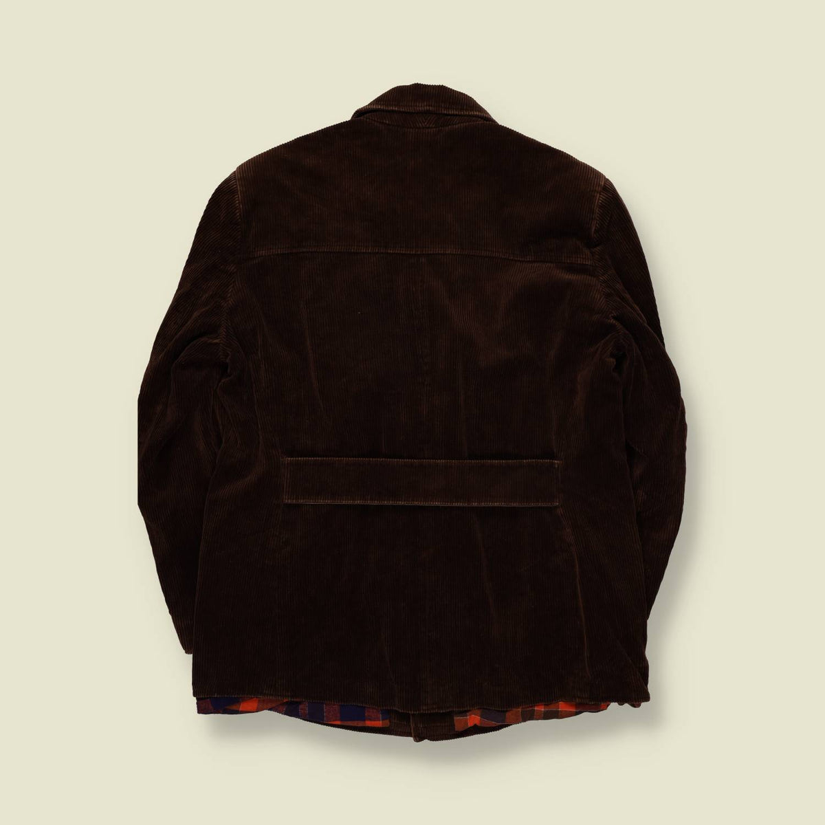 1970s | Dark Brown Corduroy Car Coat - S