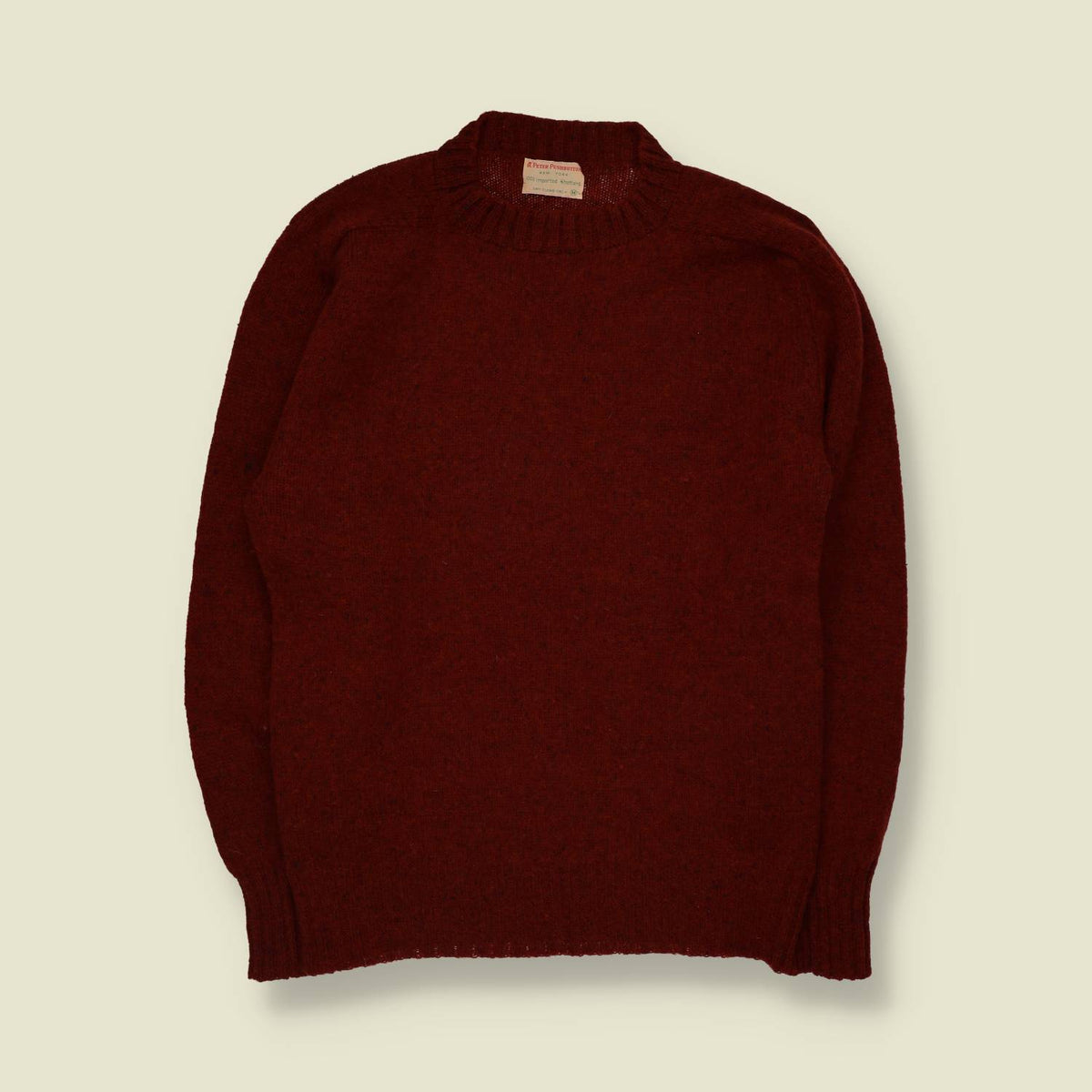 1960s | Peter Pushbottom | Shetland Wool Crew Neck Knit - XS