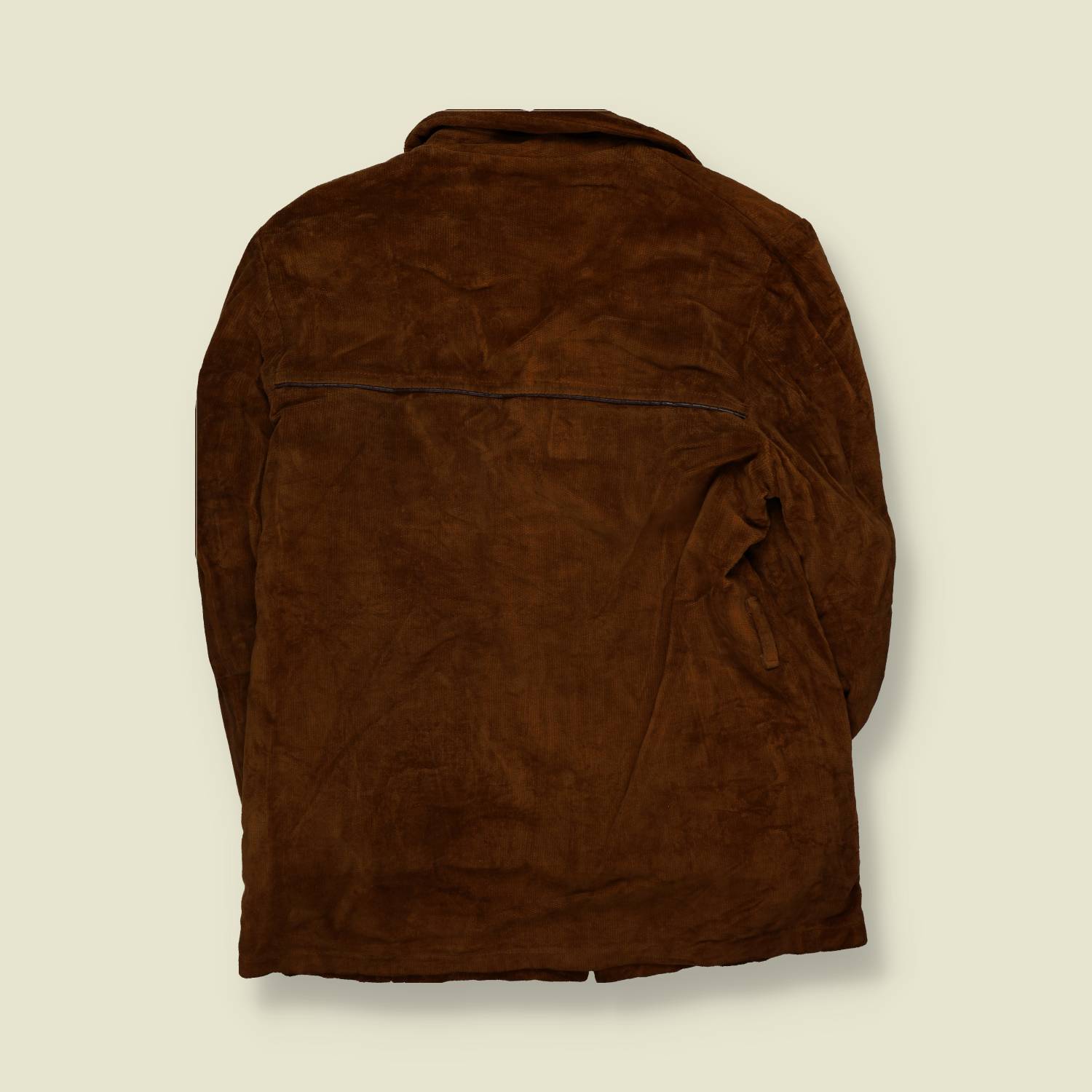 1970s | Campus | Corduroy Sherpa-Lined Coat | Brown - L