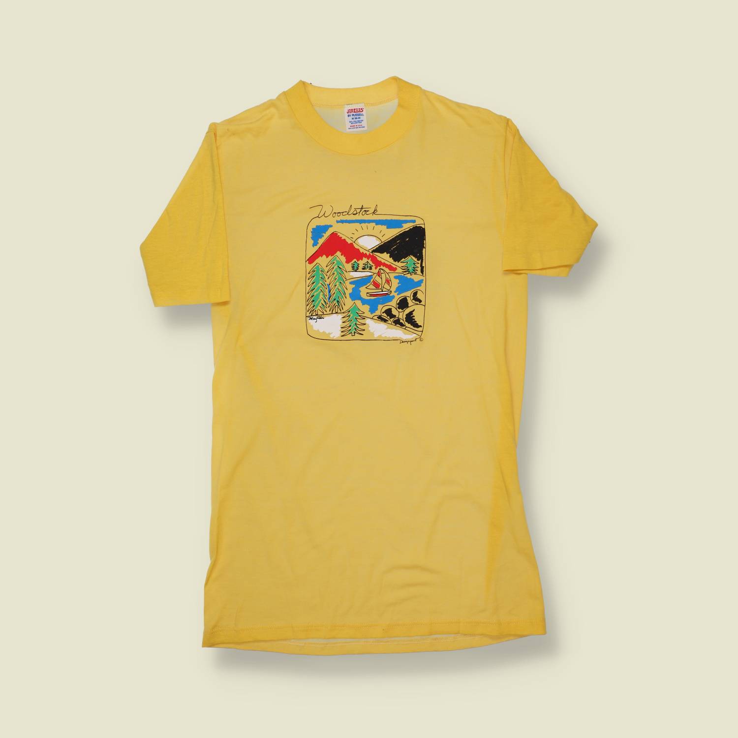 1980s Jerzees by Russell Woodstock Tee - XXS