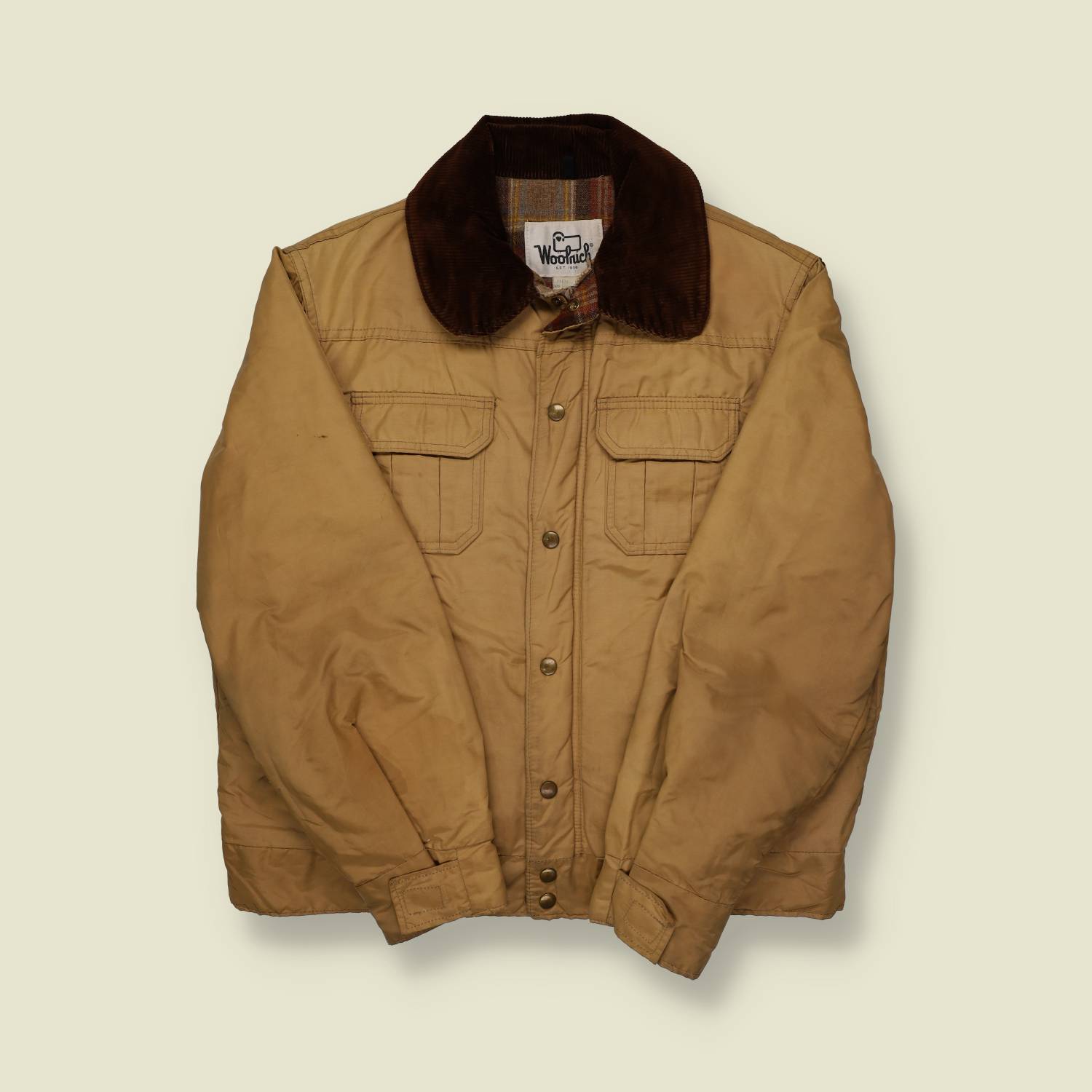 1980s Woolrich Cord Collar Bomber Jacket - L