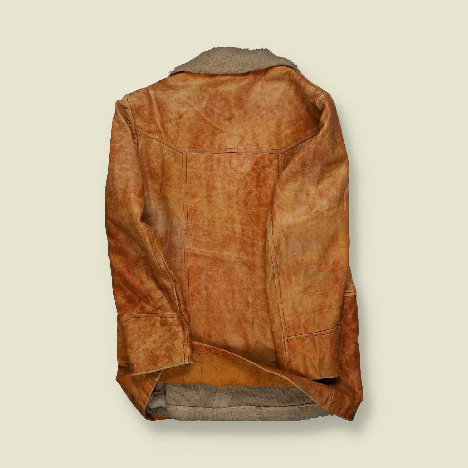 1970s | Pioneer Wear | Shearling Leather Ranch Coat – Tan - S