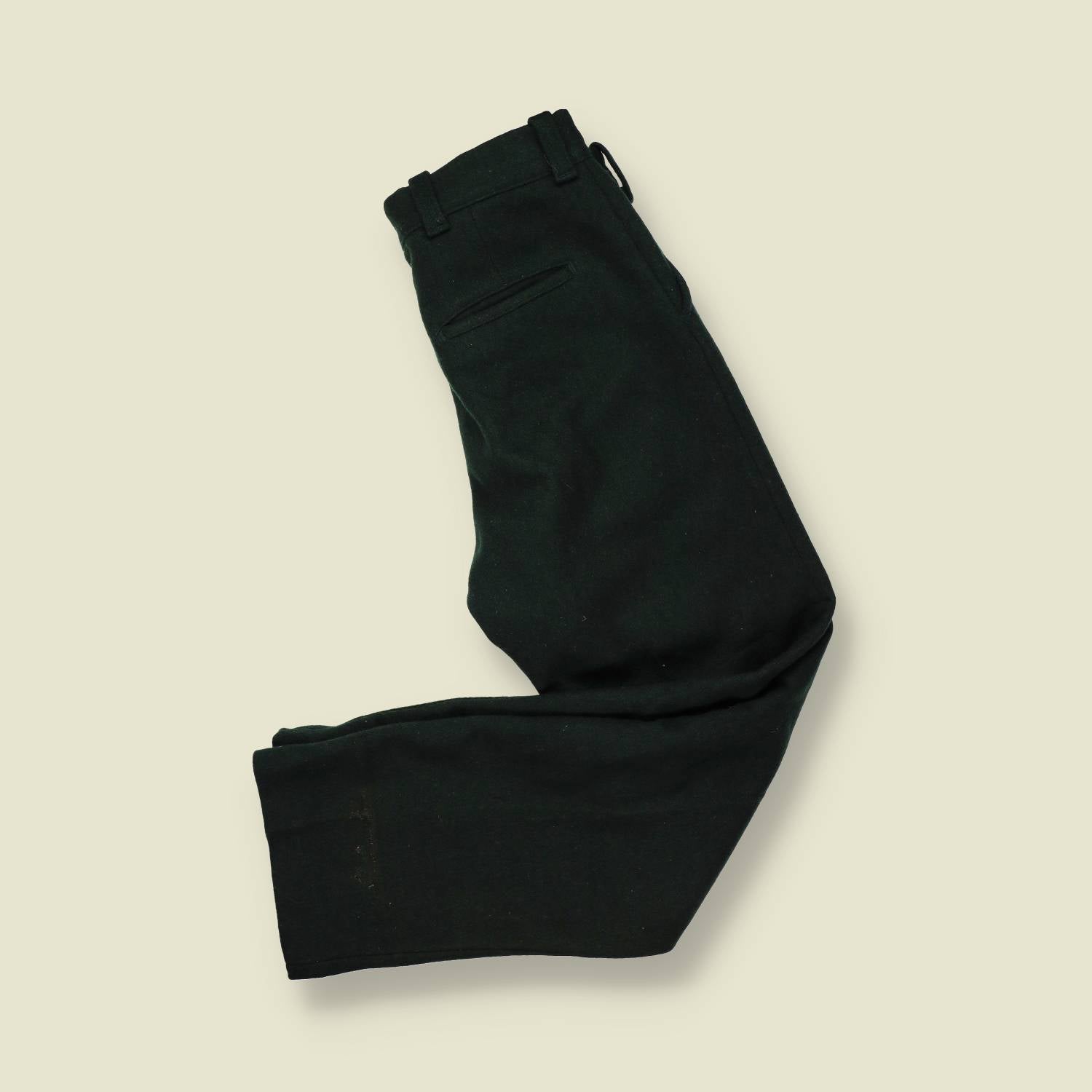 1950s–60s | Wool Trousers – Black - w34