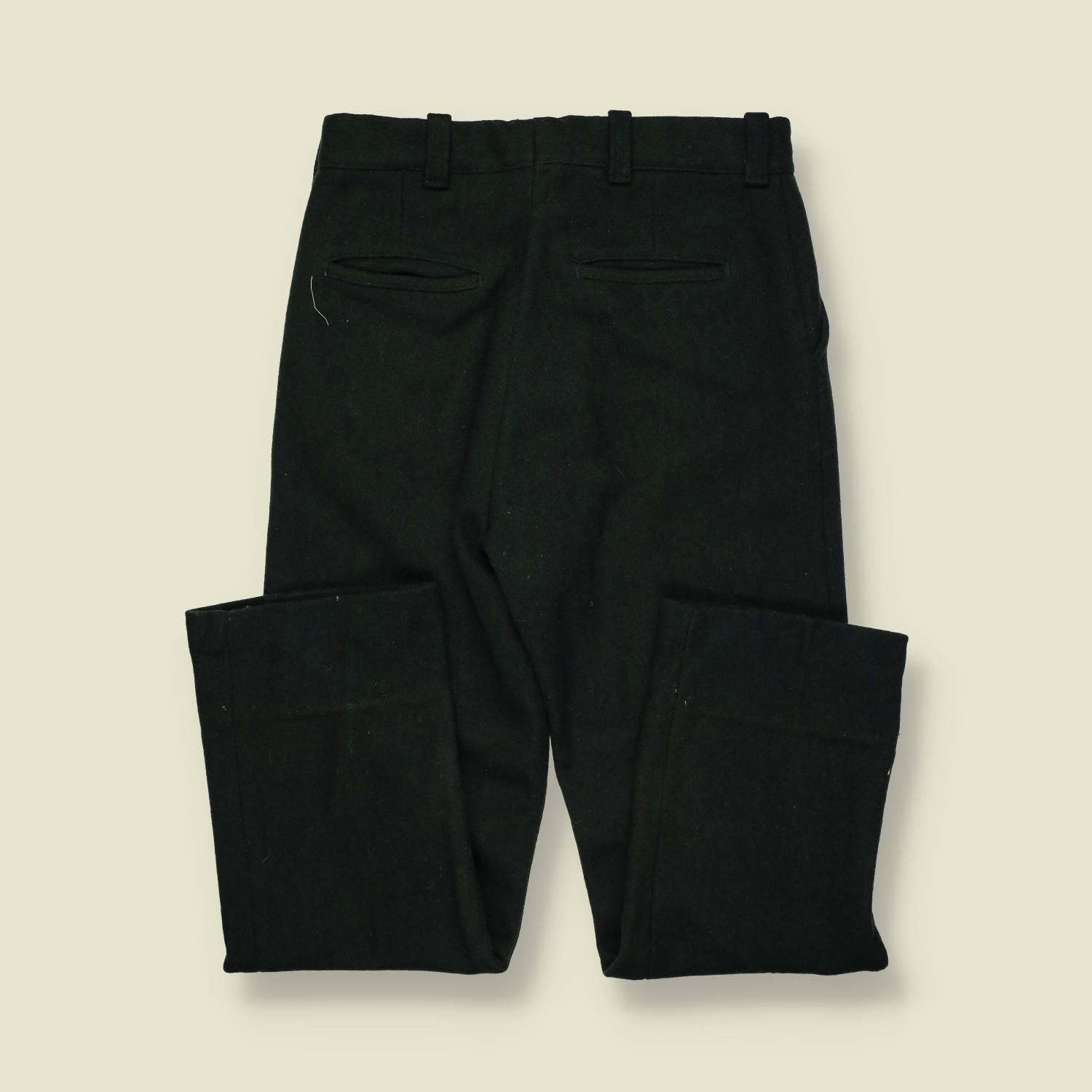 1950s–60s | Wool Trousers – Black - w34