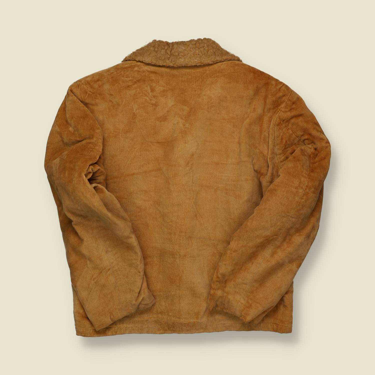 1960s–1970s | Cal Craft | Corduroy Sherpa Jacket – Camel - M