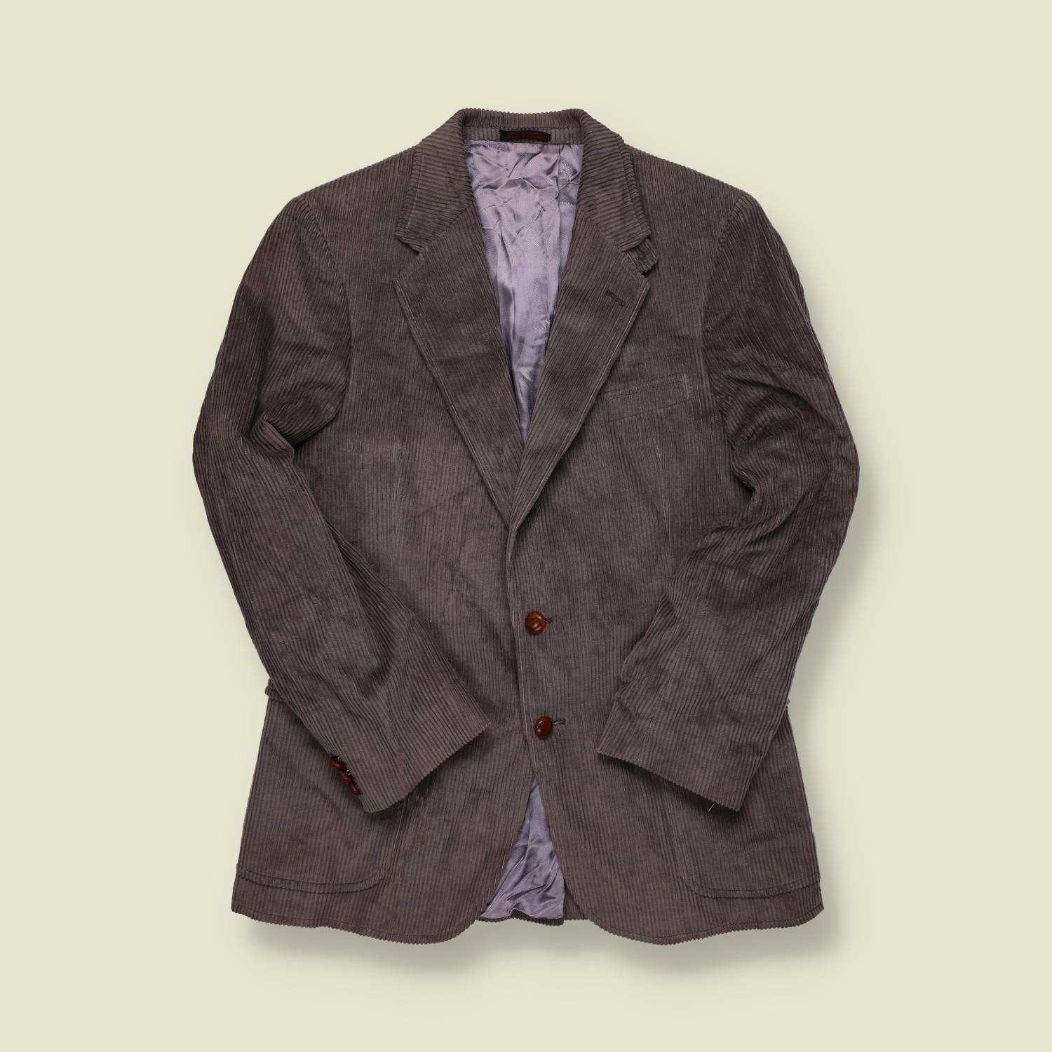 1970s | Corduroy Blazer – Grey - XS