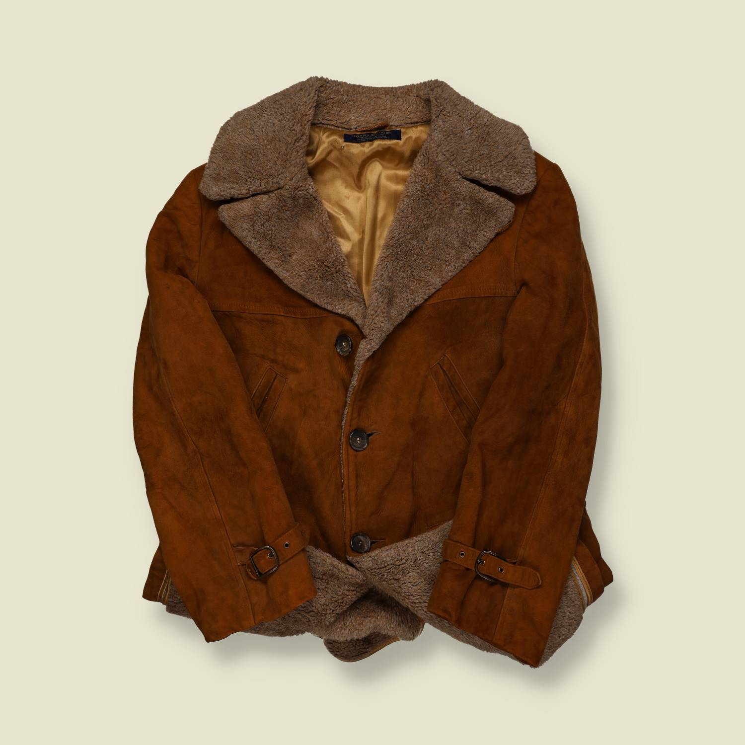 1970s | Brooks Brothers | Shearling Coat – Brown - S/M