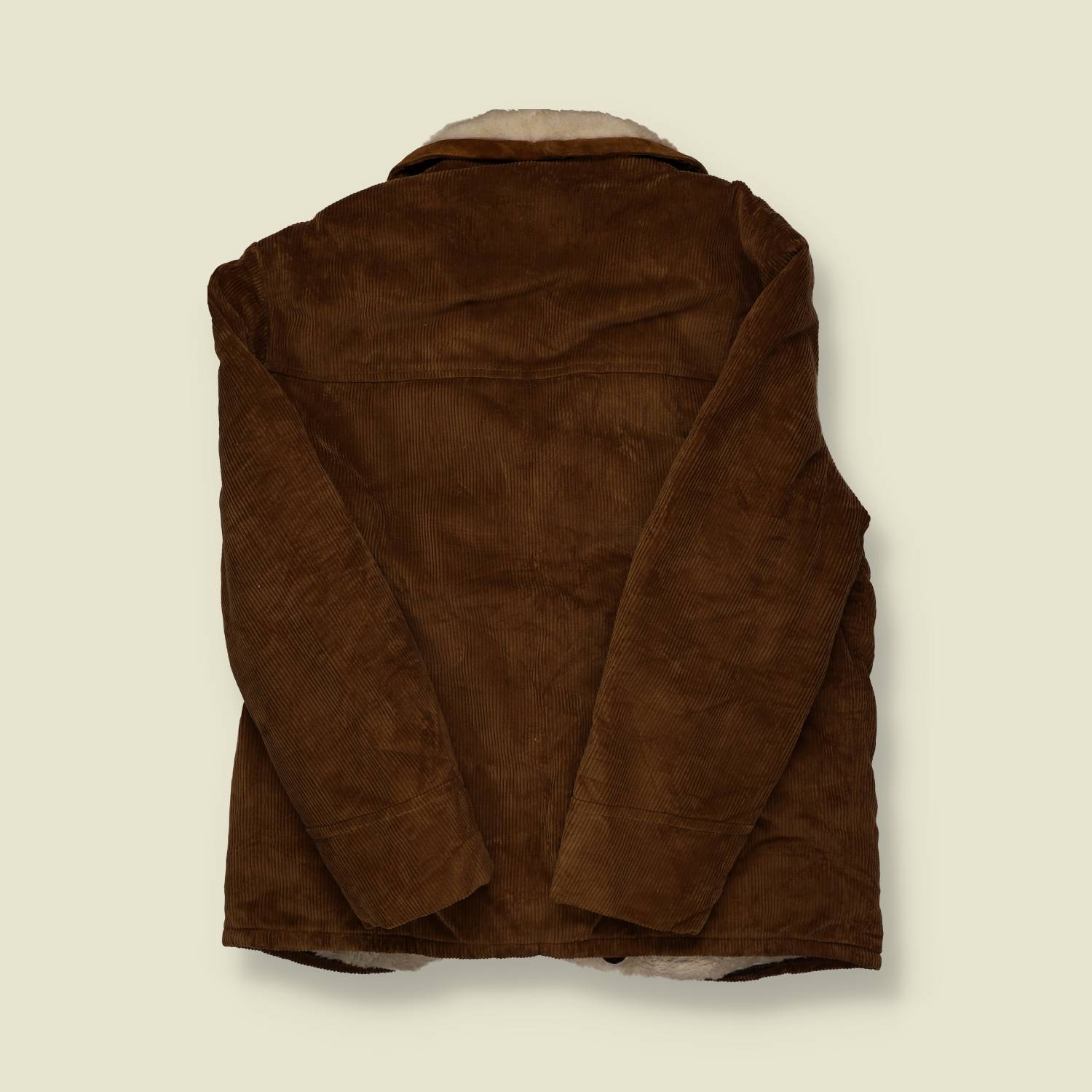 1970s | Montgomery Ward Corduroy Sherpa Coat – Brown - L/XL