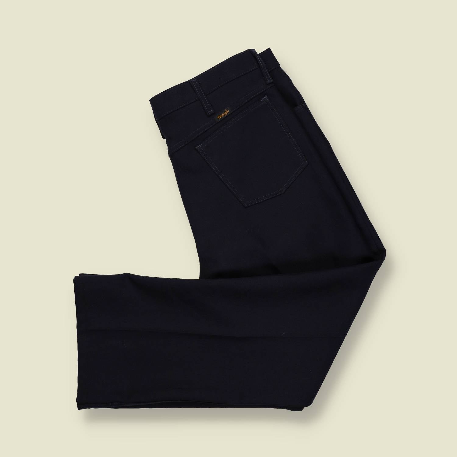 1970s | Wrangler | Polyester Trousers | Black – w36