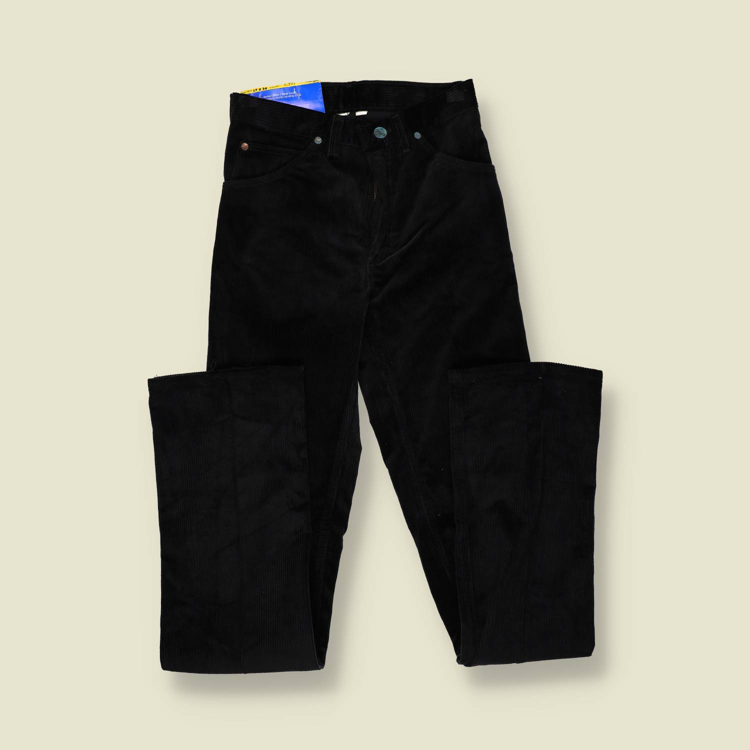 1970s | Wrangler | Deadstock | Corduroy Trousers | Black – w24