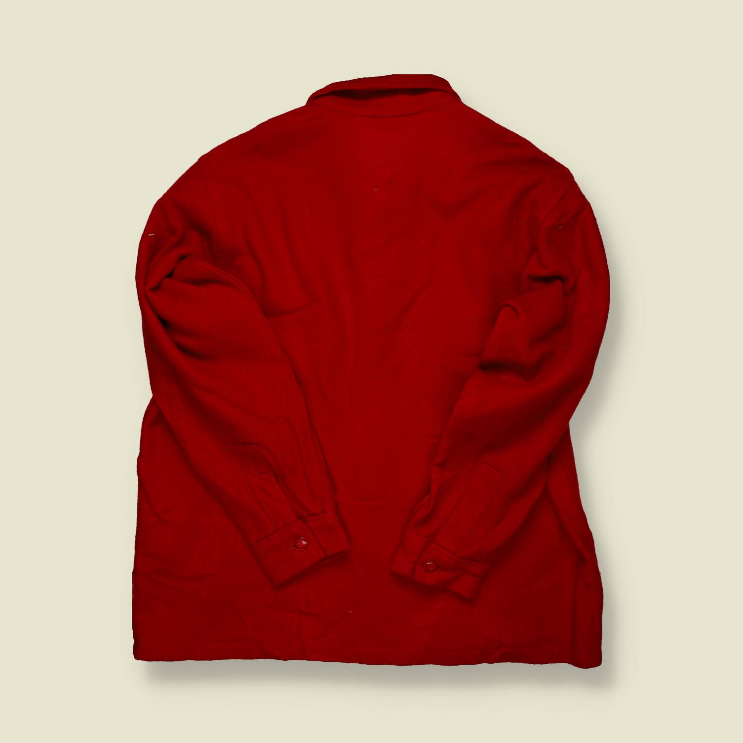 1960s | Boy Scouts of America | Red Wool Shirt - XL