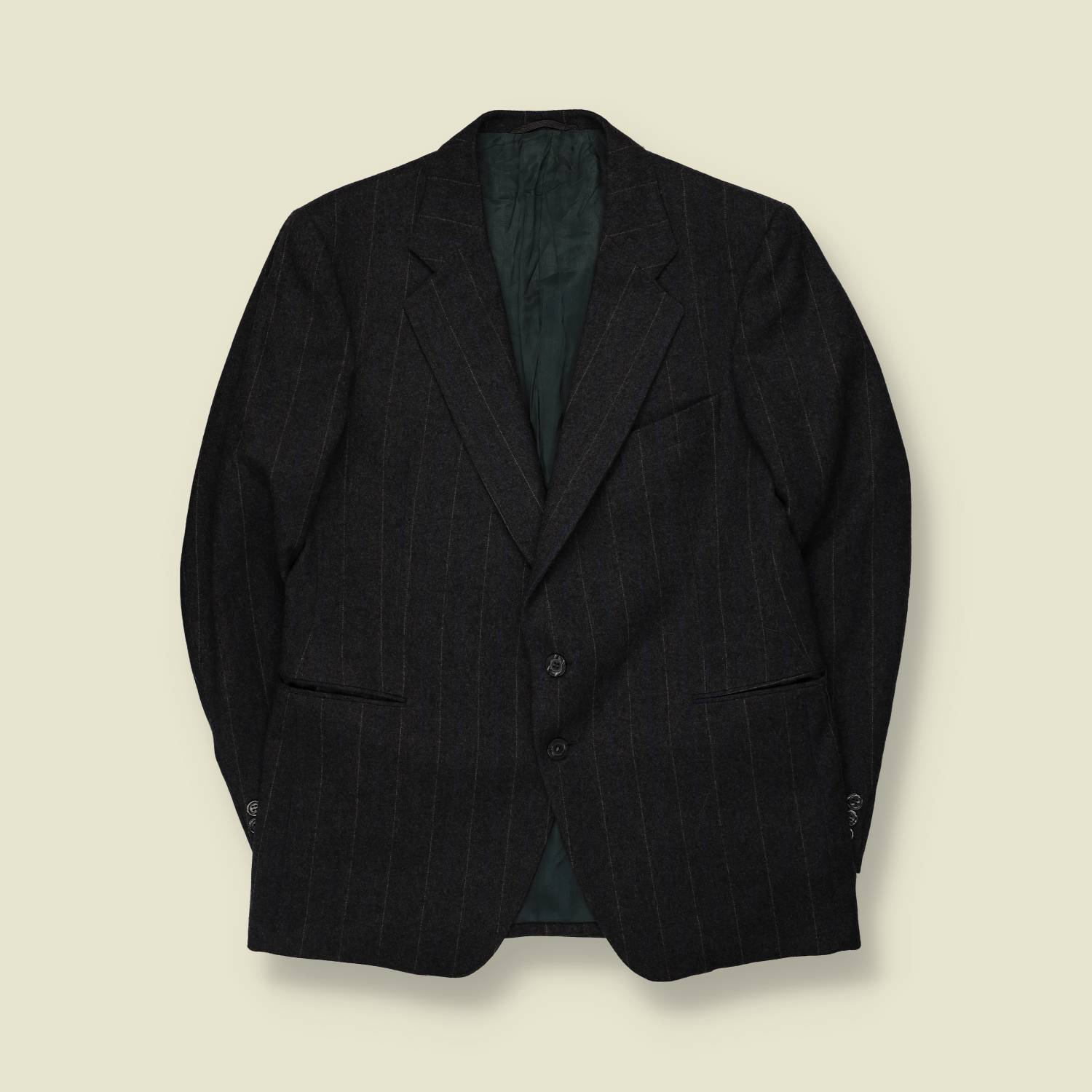 1970s | Cleopatra Grely | Pinstripe Blazer | Charcoal - S