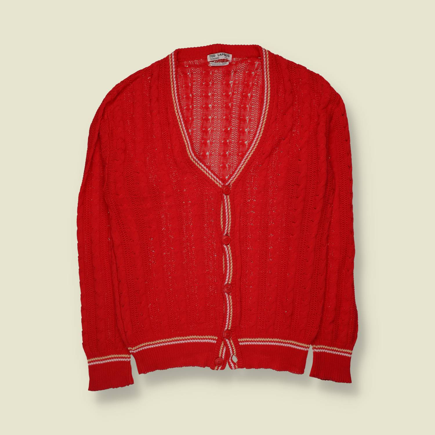 1970s | Ted Lapidus | Cotton Cardigan - M