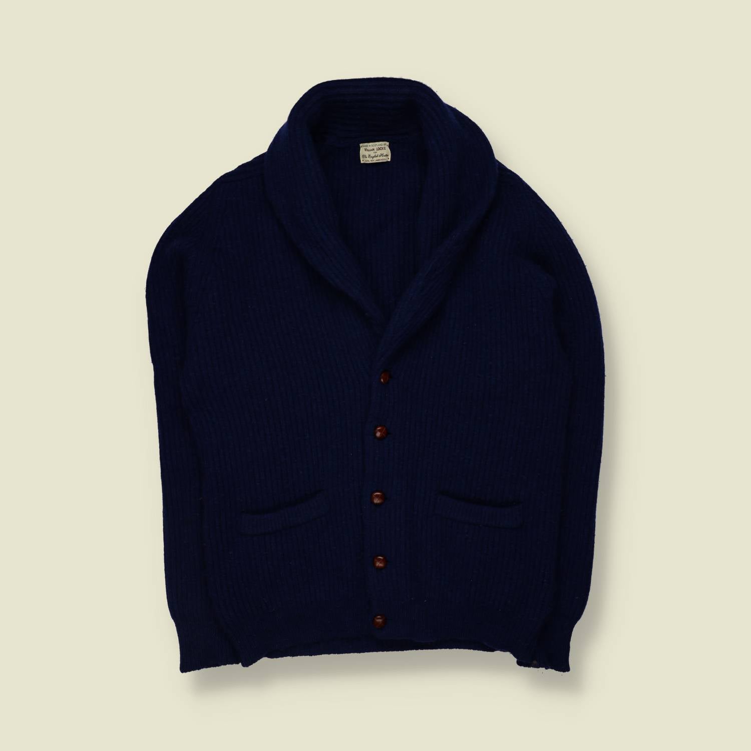 1980s | William Lockie Of Scotland | Lambswool Cardigan - S