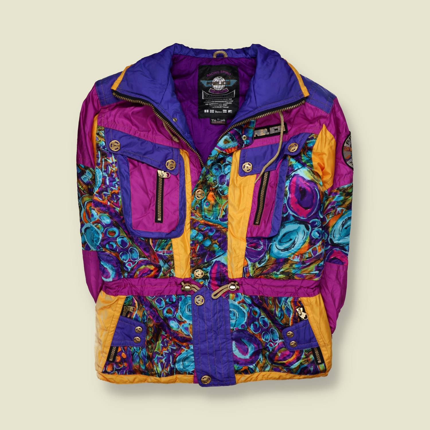 1990s | Fab Line | Ski Jacket | Multi-Colour - XL