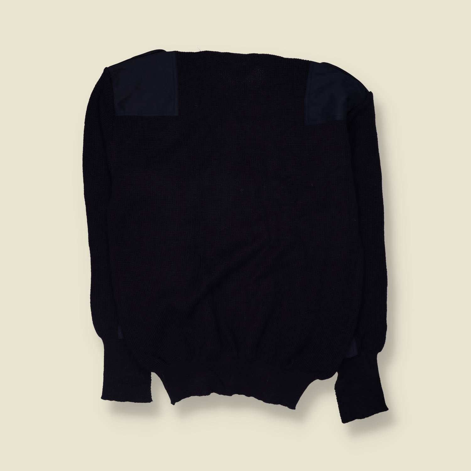 1990s | Military Knit Jumper | Navy - XL