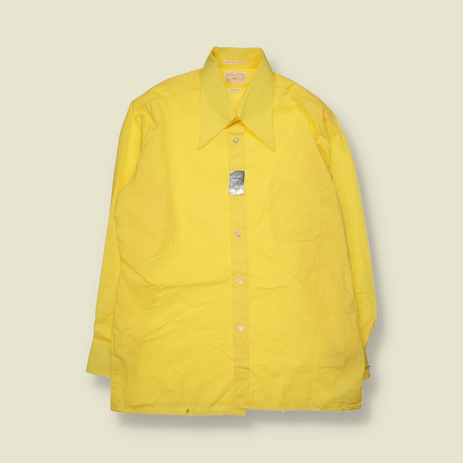 1970s | Schneider | Deadstock Shirt | Yellow - XL