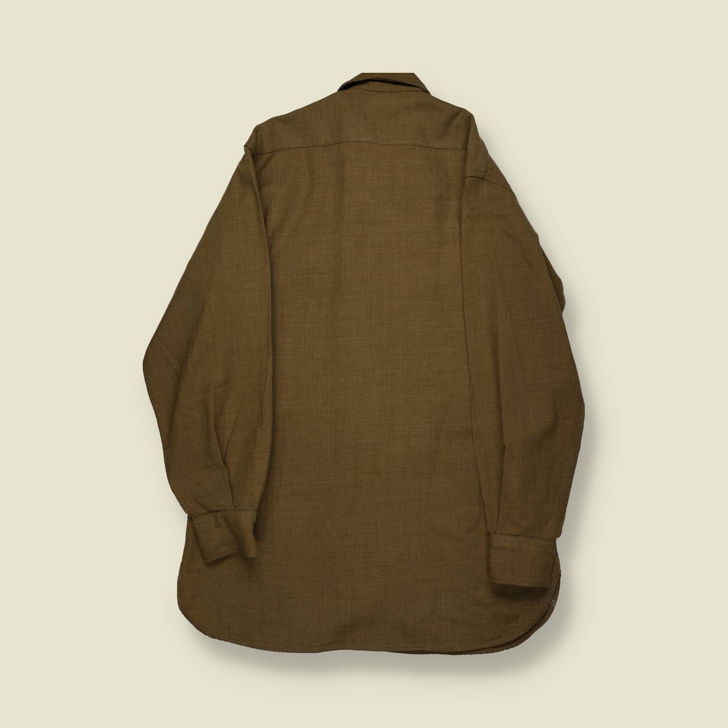 1940s | US Army | WWII Wool Shirt | Brown – S/M