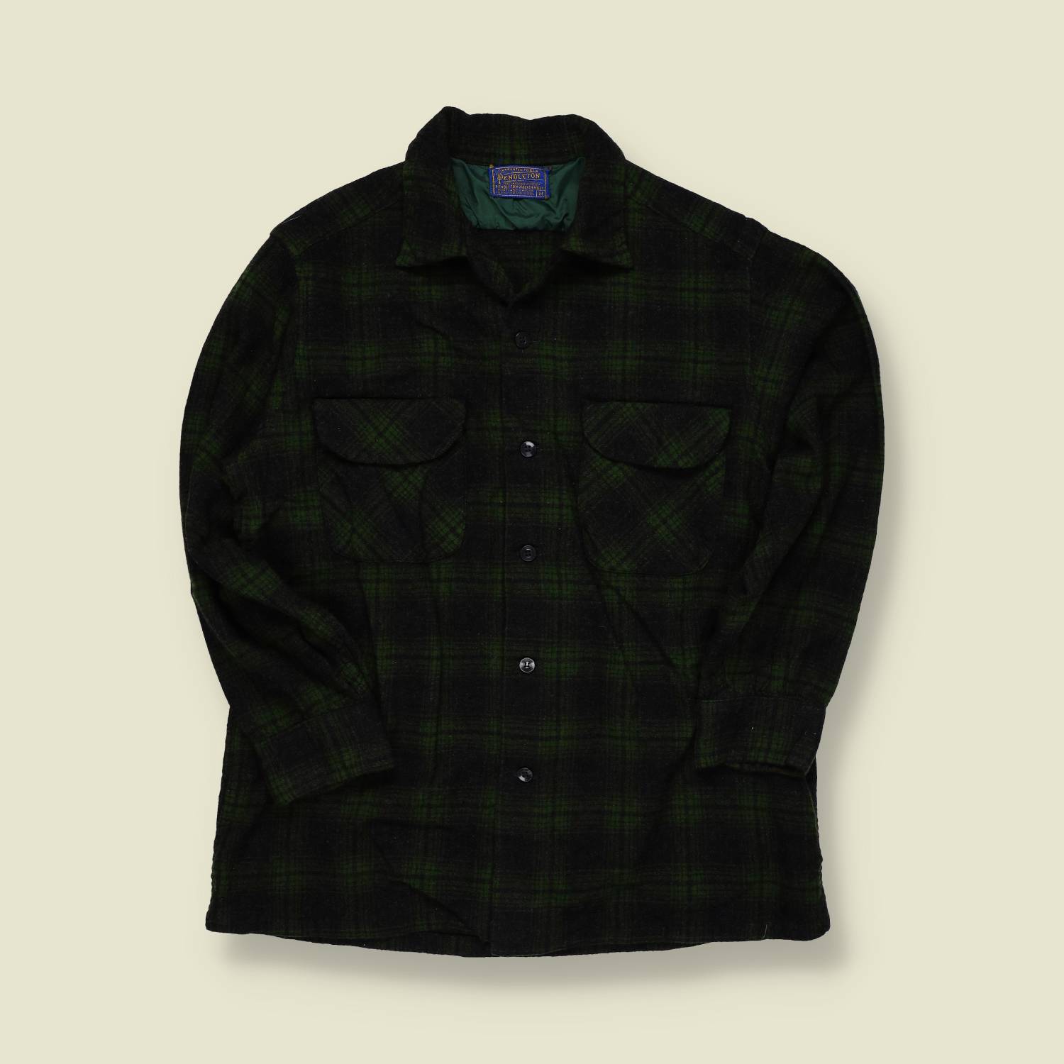1960s–1970s | Pendleton | Board Shirt | Wool Plaid | Made in USA – S