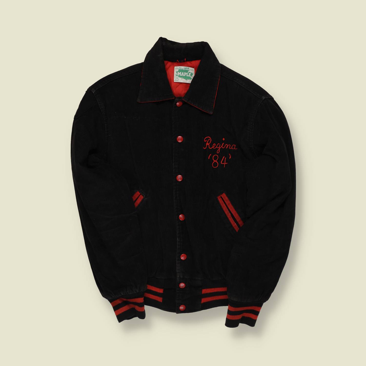 1980s | Maple | Chain Stitched Corduroy Jacket – XS/S