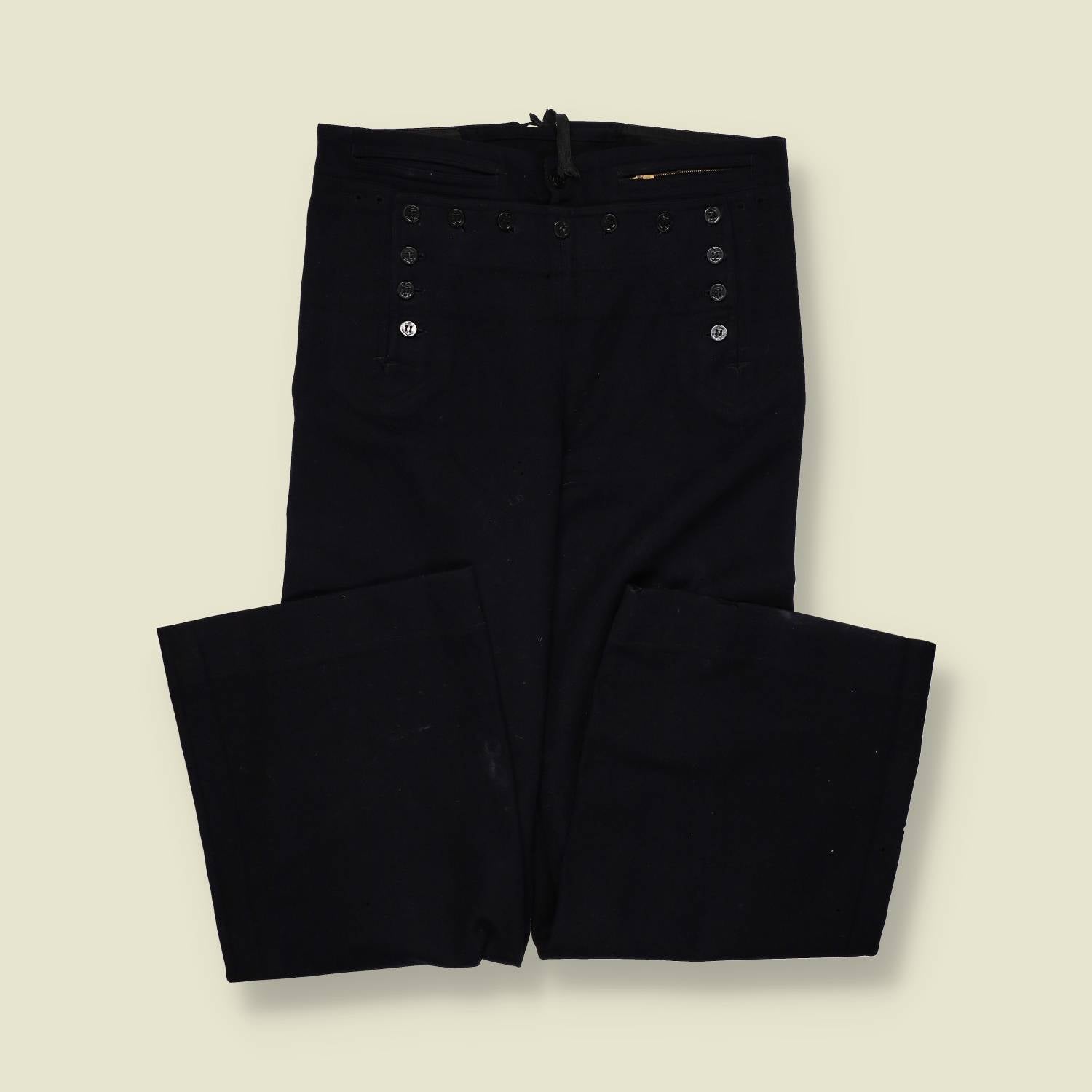 1940s | US Navy | Naval Trousers | Wool Broadcloth – w28