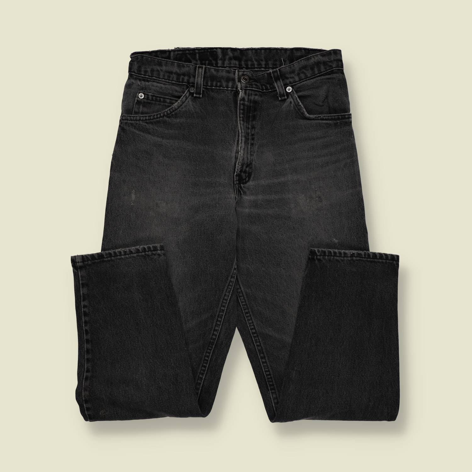 1980s–1990s | Levi’s 550 | Made in USA | Black Denim Jeans – w30